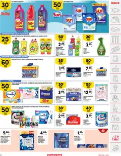 Pré-visualização Continente folheto válido de 20/10/2026 | Página: 49 | Produtos: Papel higiénico, Detergente, Sal