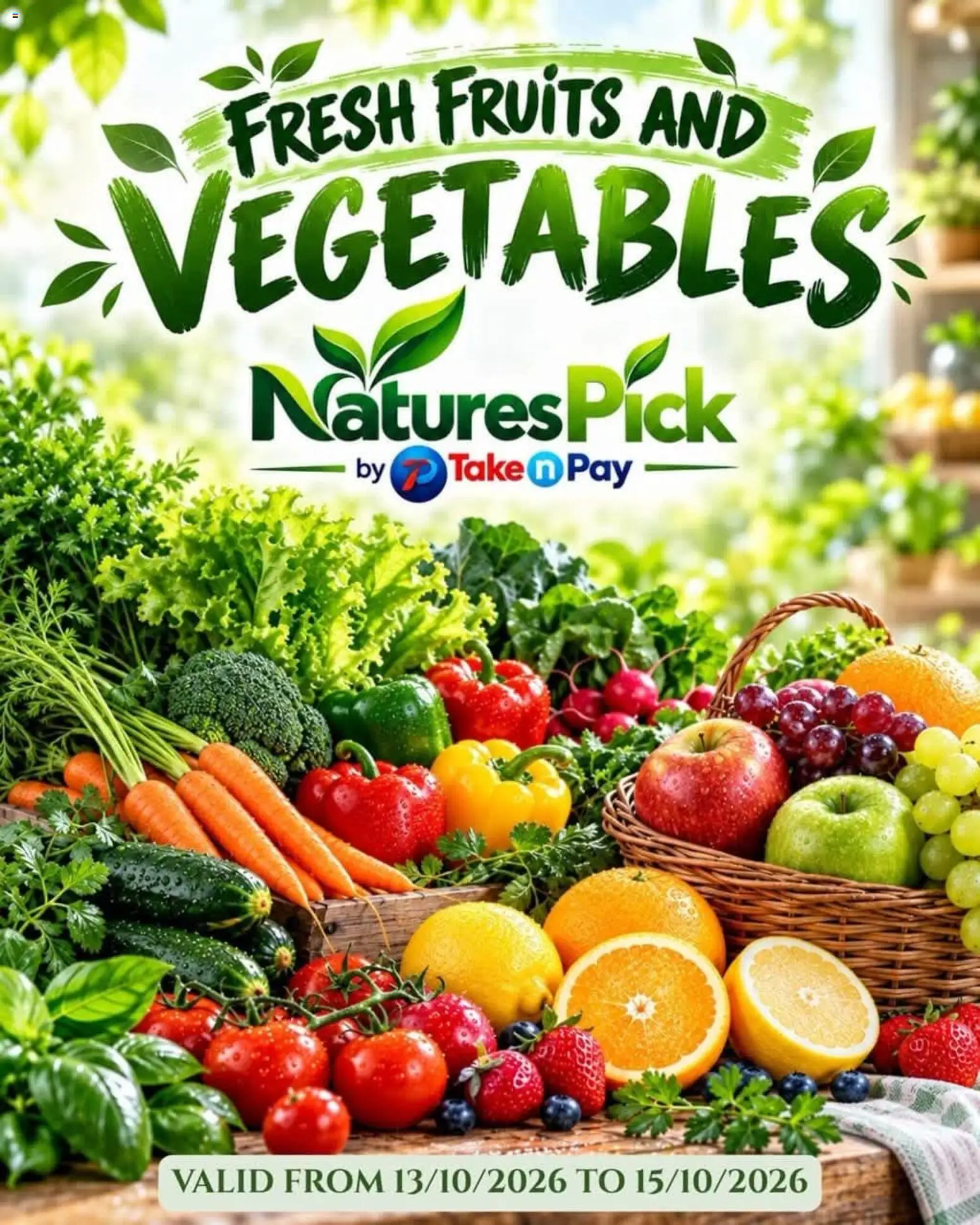 New Take n Pay catalogue – valid from 13/10/2026 | Page: 1 | Products: Vegetables