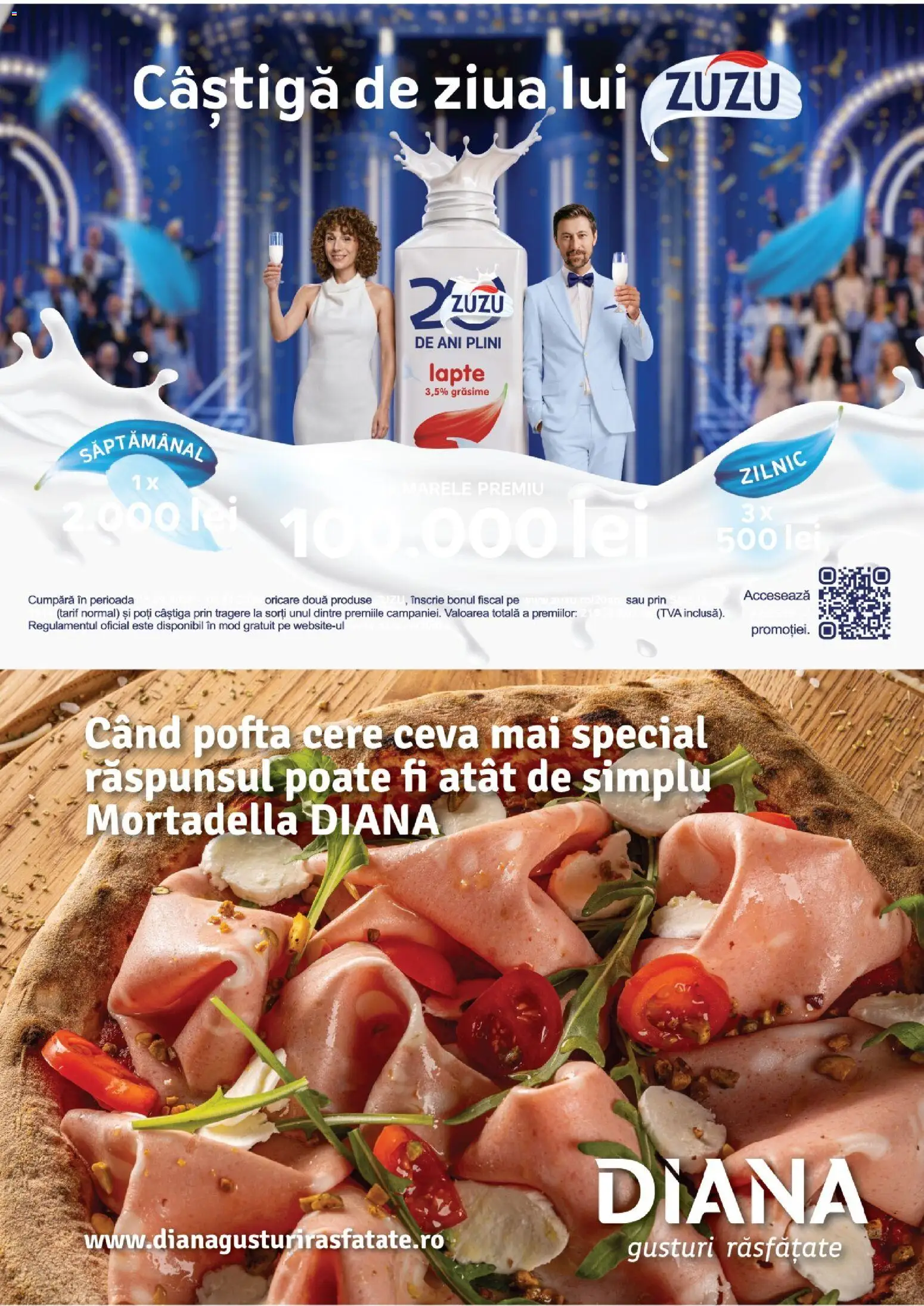 Noul catalog Diana – valabil de la 16.10.2026 | Pagină: 3 | Produse: Zuzu, Lapte