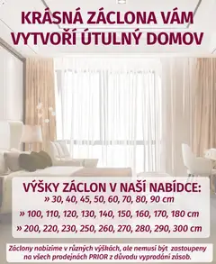 Náhled letáku Prior - Katalog Záclony od 07.01.2026 | Strana: 20 | Produkty: Záclony