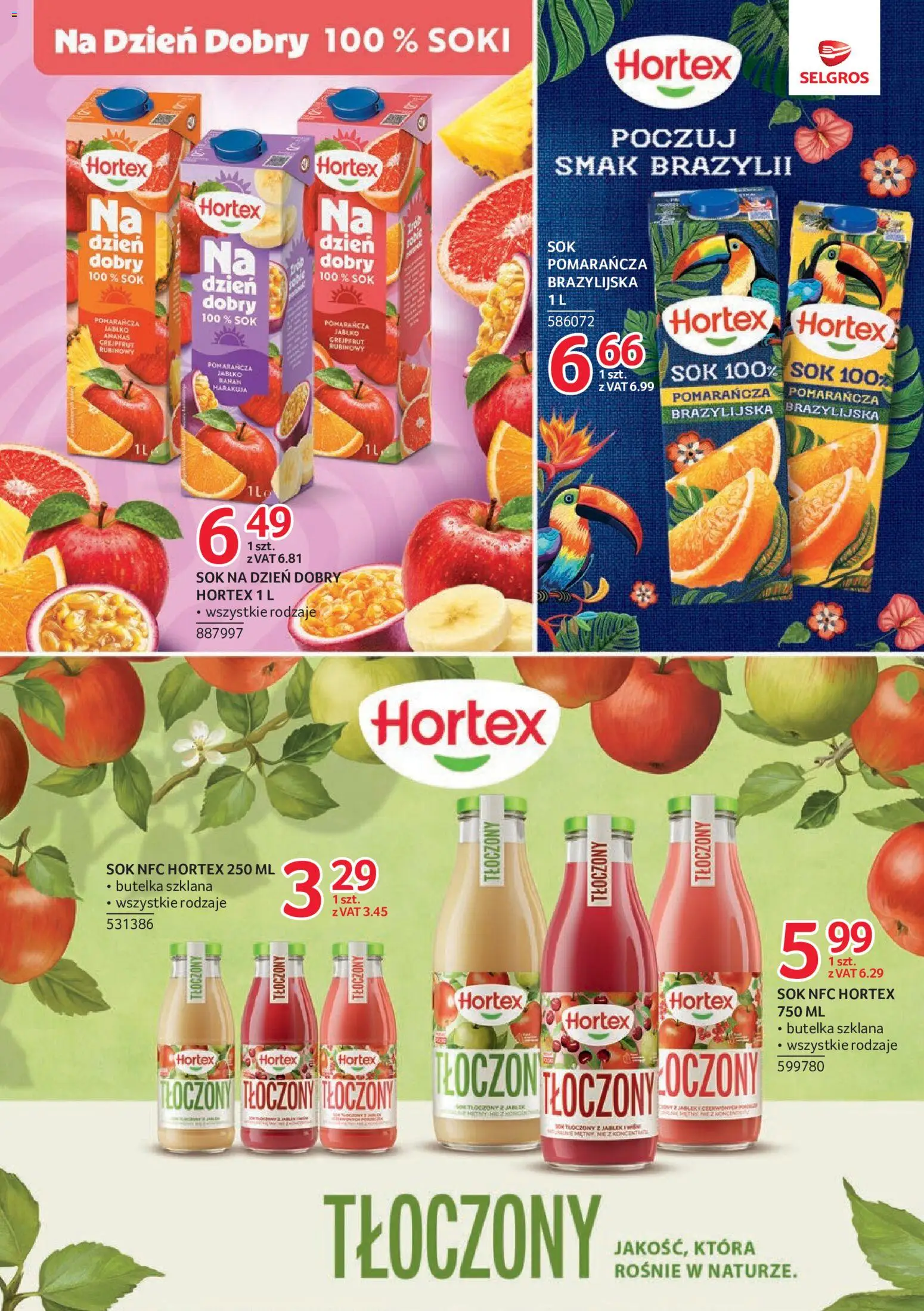 Selgros cash&carry gazetka - Markowe Produkty od 08.10.2026 | Strona: 19 | Produkty: Sok nfc, Soki, Sok, Ananas