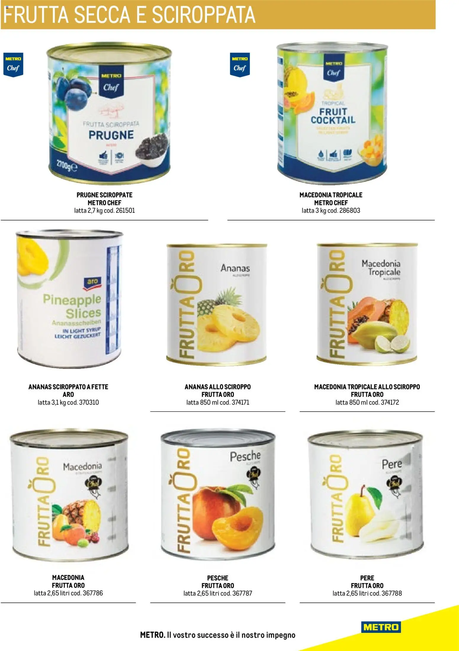 Volantino Metro del 17/10/2025 | Pagina: 61 | Prodotti: Frutta secca, Cocktail, Frutta, Pesche