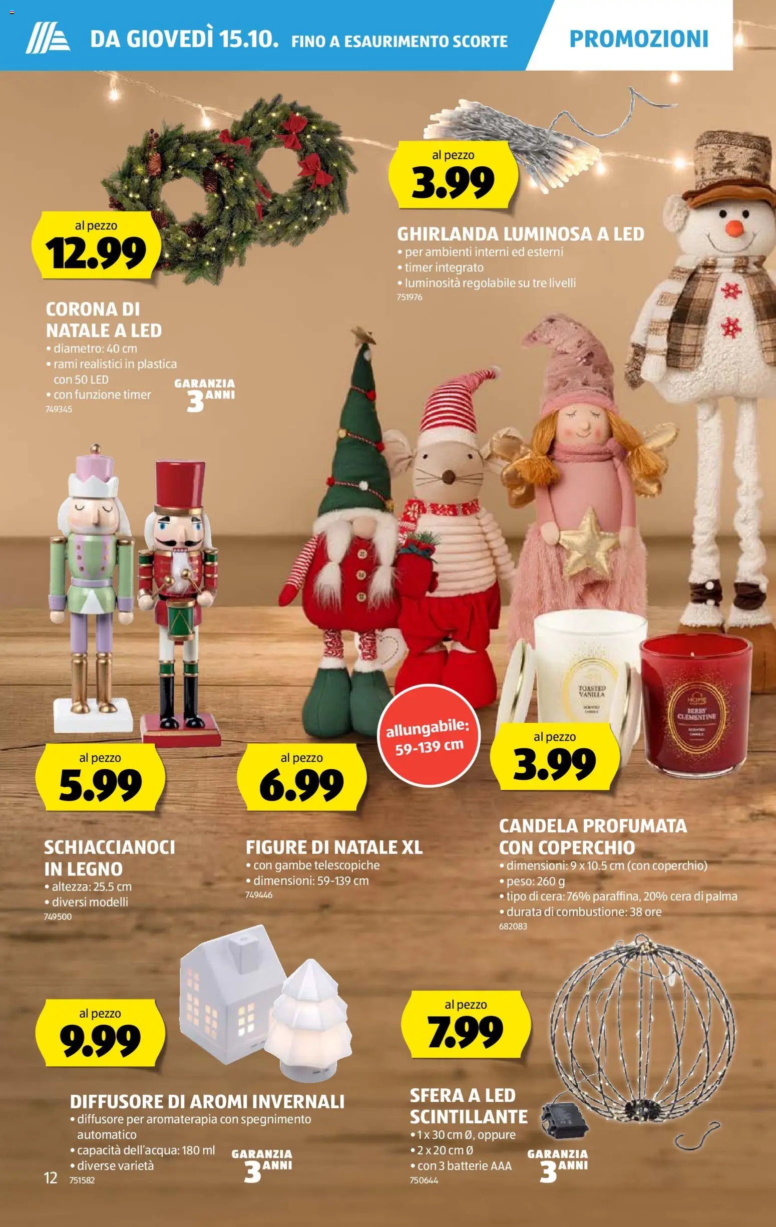 Aldi aktionen IT – gültig ab 15.10.2026 | Seite: 12 | Produkte: String, Batterie