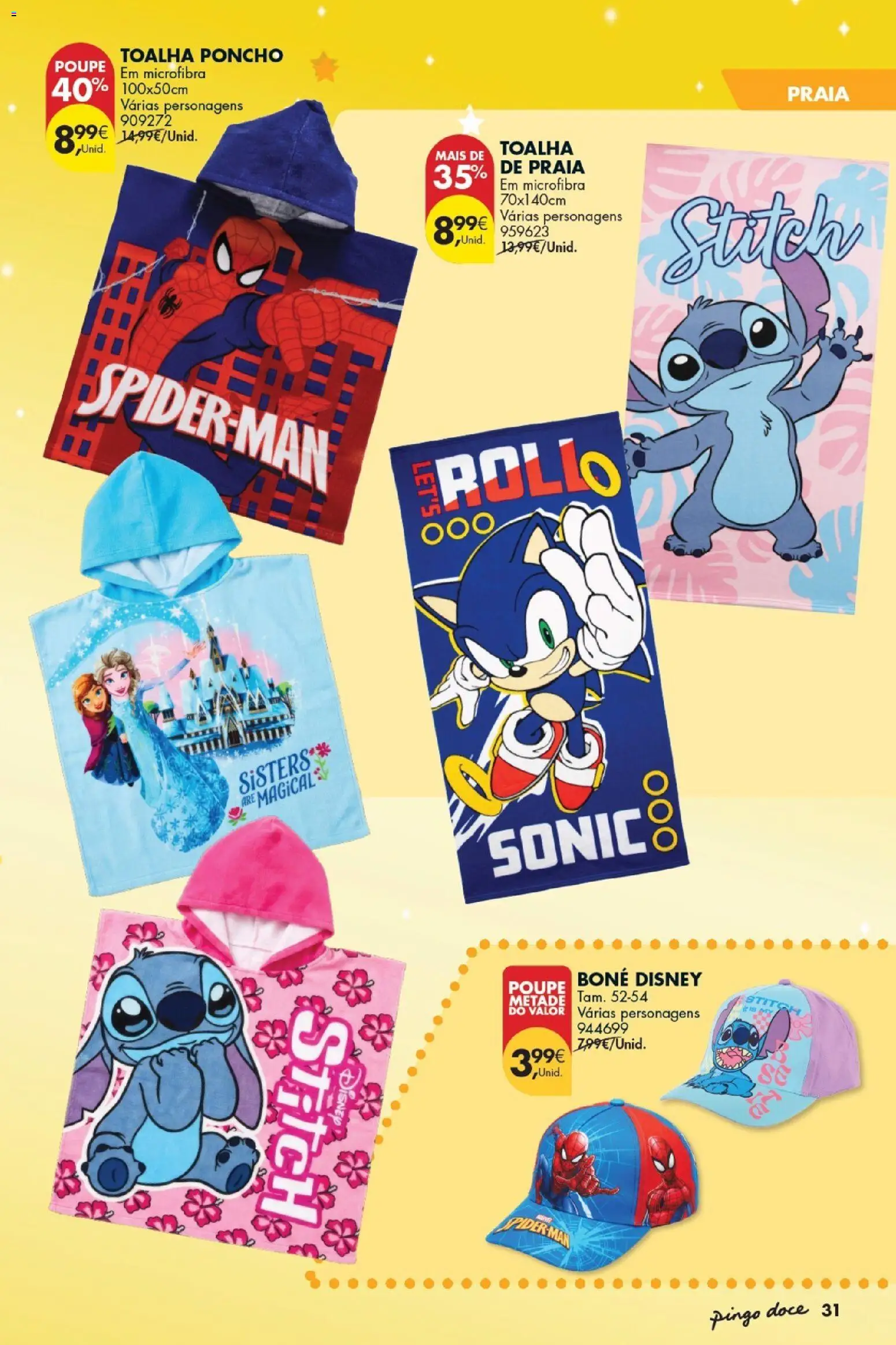 Pingo Doce Folheto Bazar Dia da Criança │ válido de 19.05.2026 | Página: 33 | Produtos: Boné