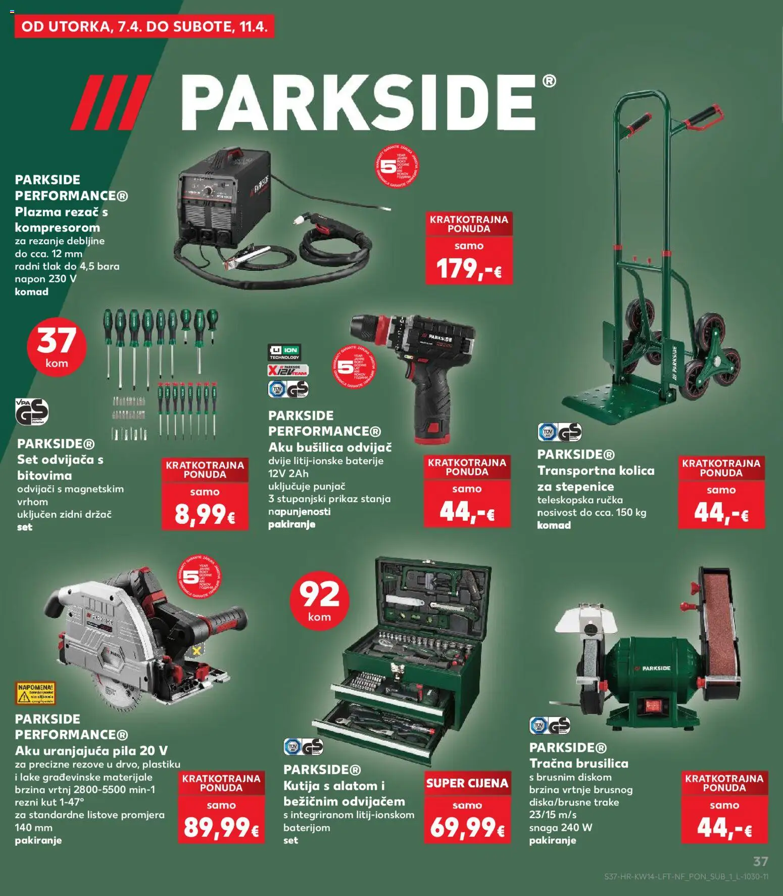 Kaufland katalog | vrijedi od 01.04.2026 | Stranica: 37 | Proizvodi: Kutija, Baterije, Bušilica, Odvijač