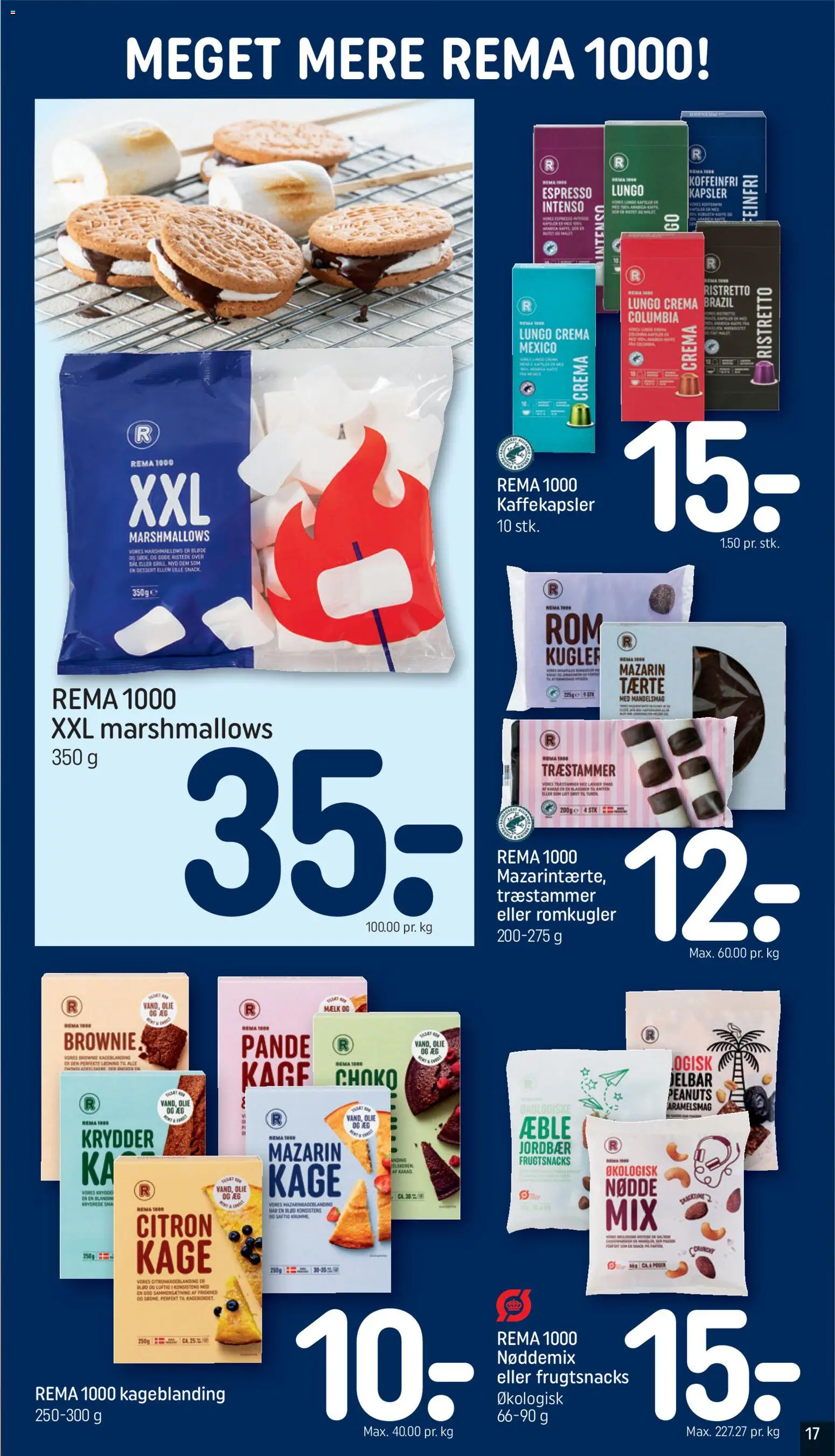 Rema 1000 tilbudsavis – gyldig fra 12/07/2026 | Side: 18 | Produkter: Jordbær, Peanuts, Romkugler, Søm