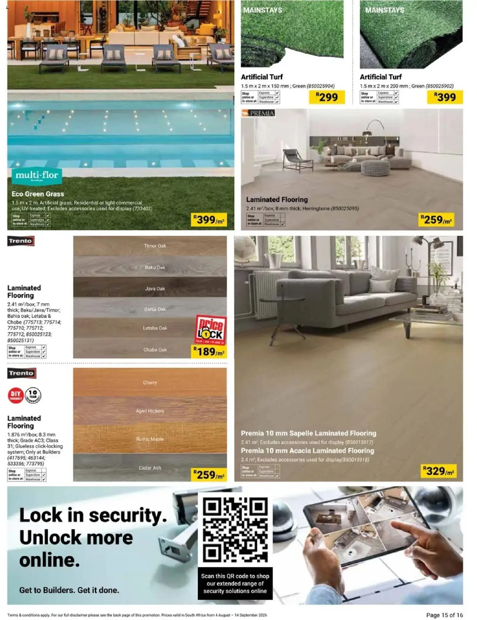 New Builders catalogue – valid from 04/08/2026 | Page: 15 | Products: Lock, Light
