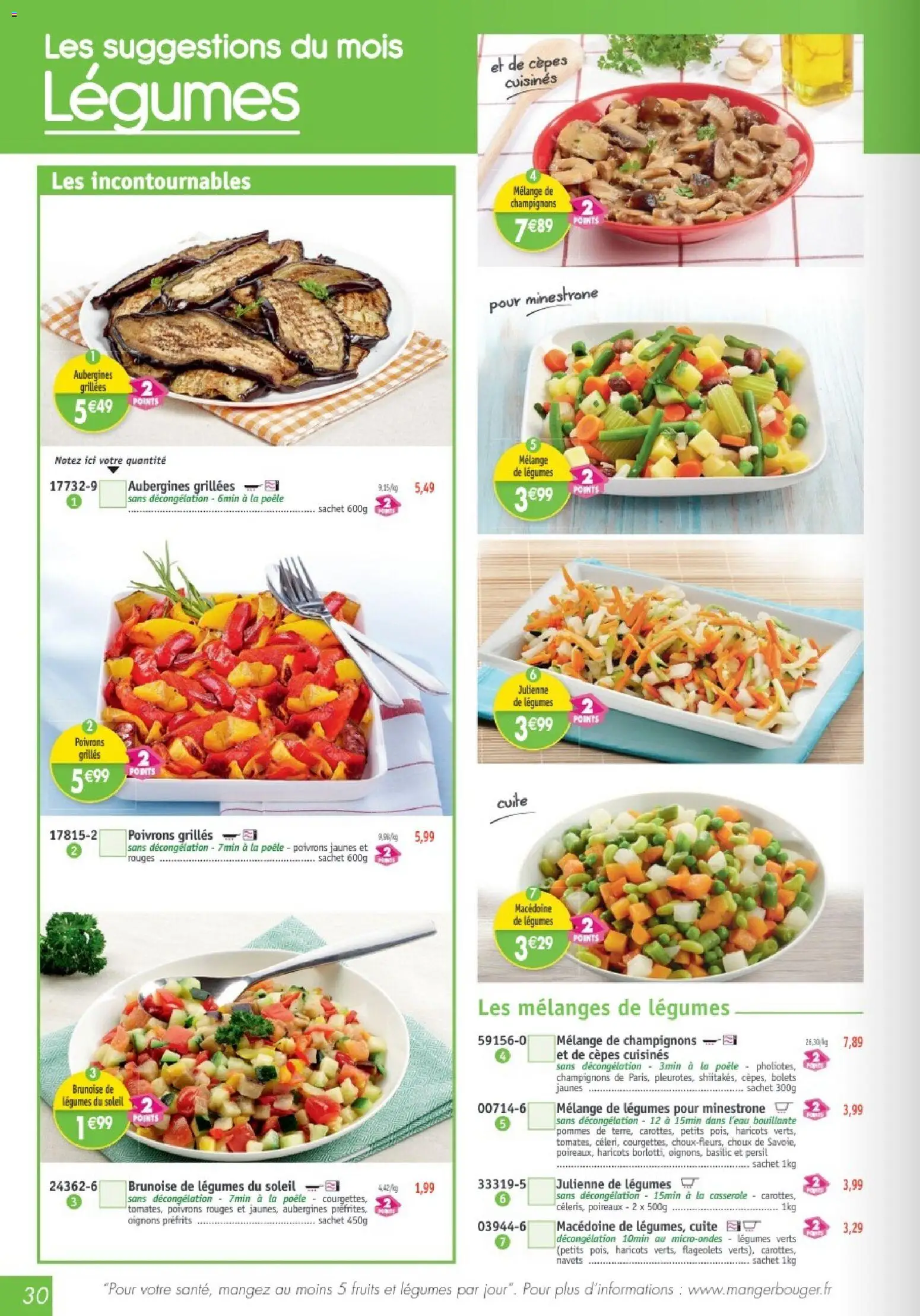 {H1} | Page: 30 | Produits: Persil, Poireaux, Pommes, Oignons