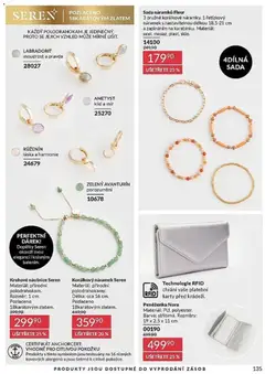Náhled letáku Avon Katalog 06/2026 od 01.06.2026 | Strana: 135 | Produkty: Peněženka, Naušnice, Karty
