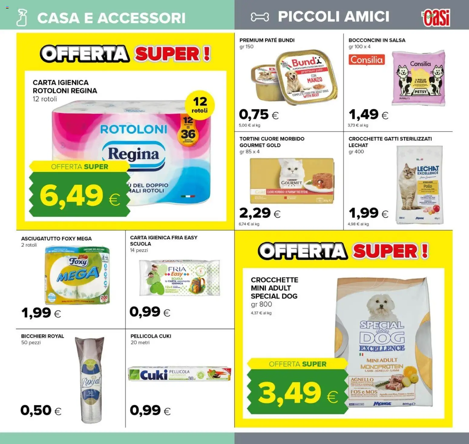 Volantino Oasi del 21/08/2026 | Pagina: 31 | Prodotti: Paté, Pollo, Manzo, Salsa