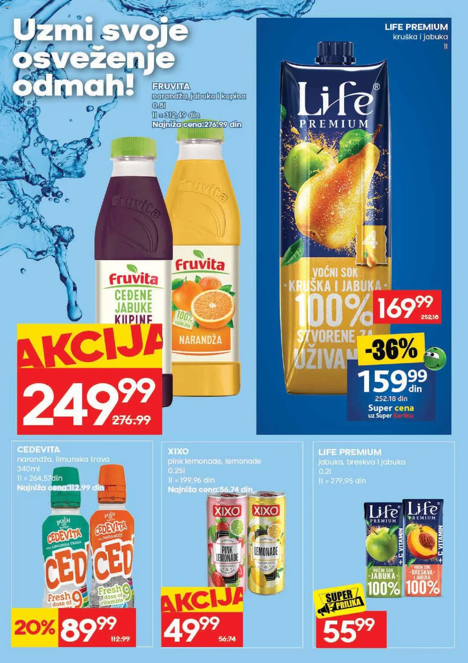 Mercator katalog - važi od 25.06.2026 | Strana: 25 | Proizvode: Kupina, Cedevita, Sok, Jabuke