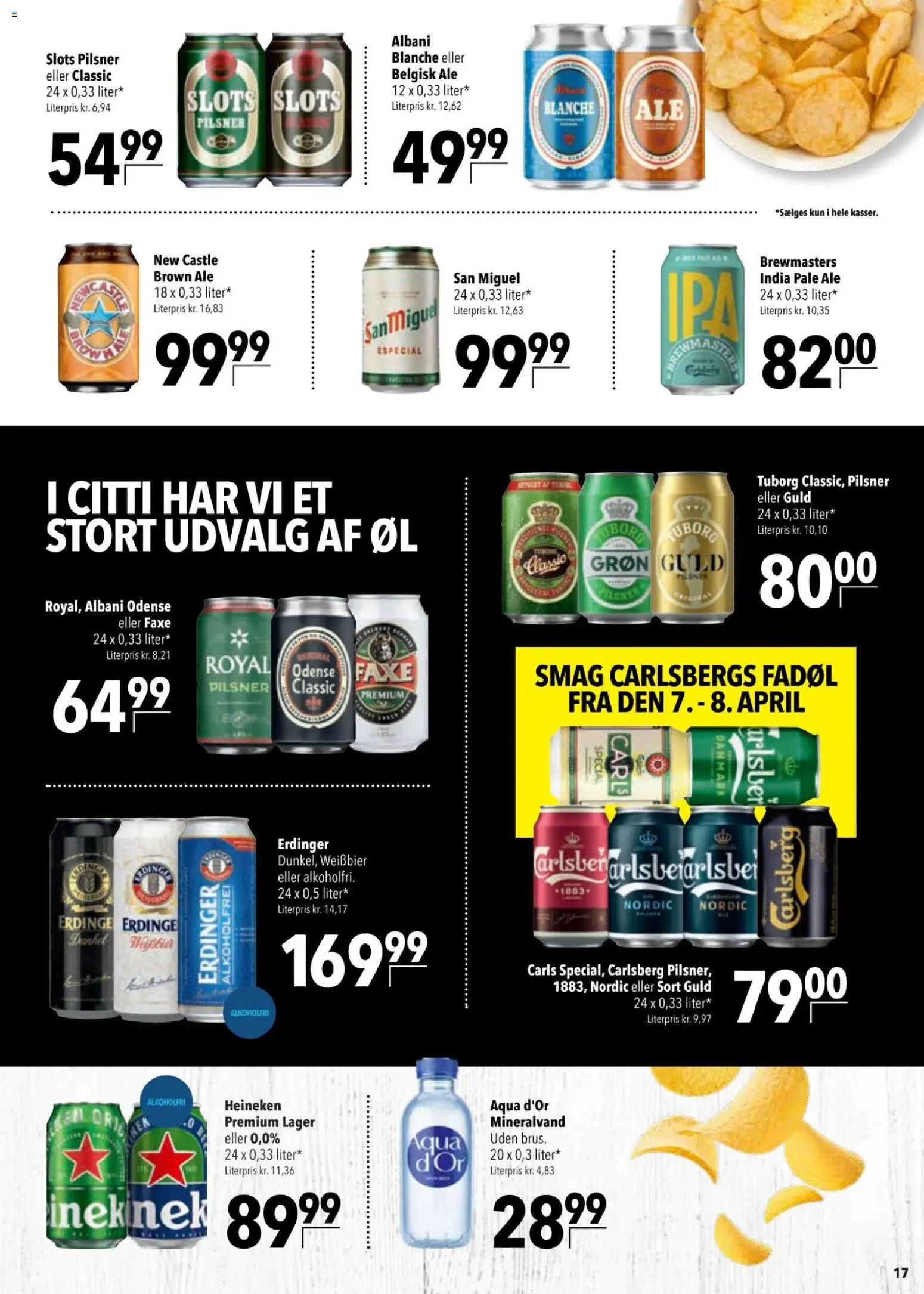 CITTI tilbudsavis – gyldig fra 25/03/2026 | Side: 17 | Produkter: Øl, Mineralvand