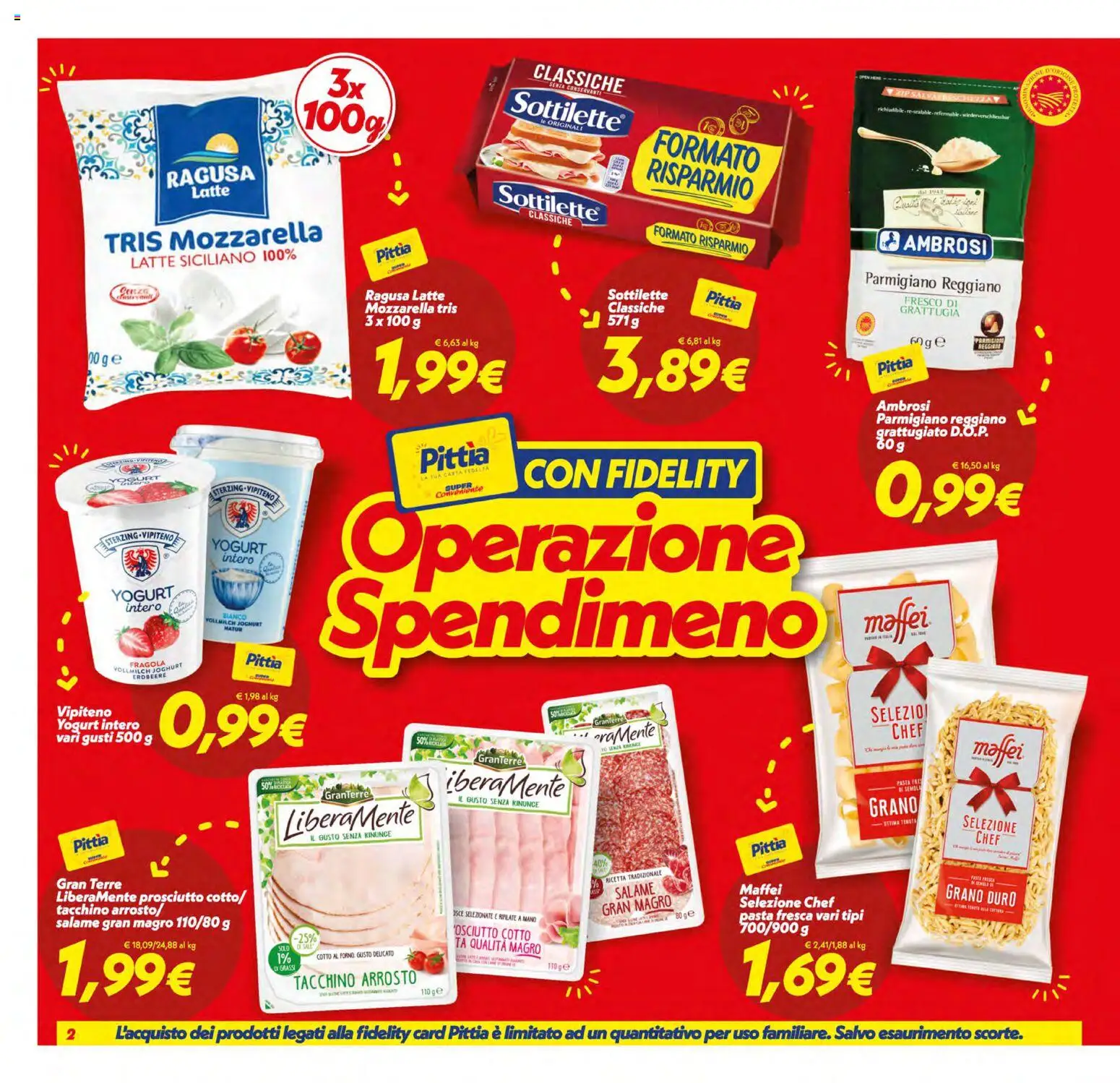 Volantino SuperConveniente del 30/06/2026 | Pagina: 2 | Prodotti: Salame, Tacchino, Latte, Prosciutto