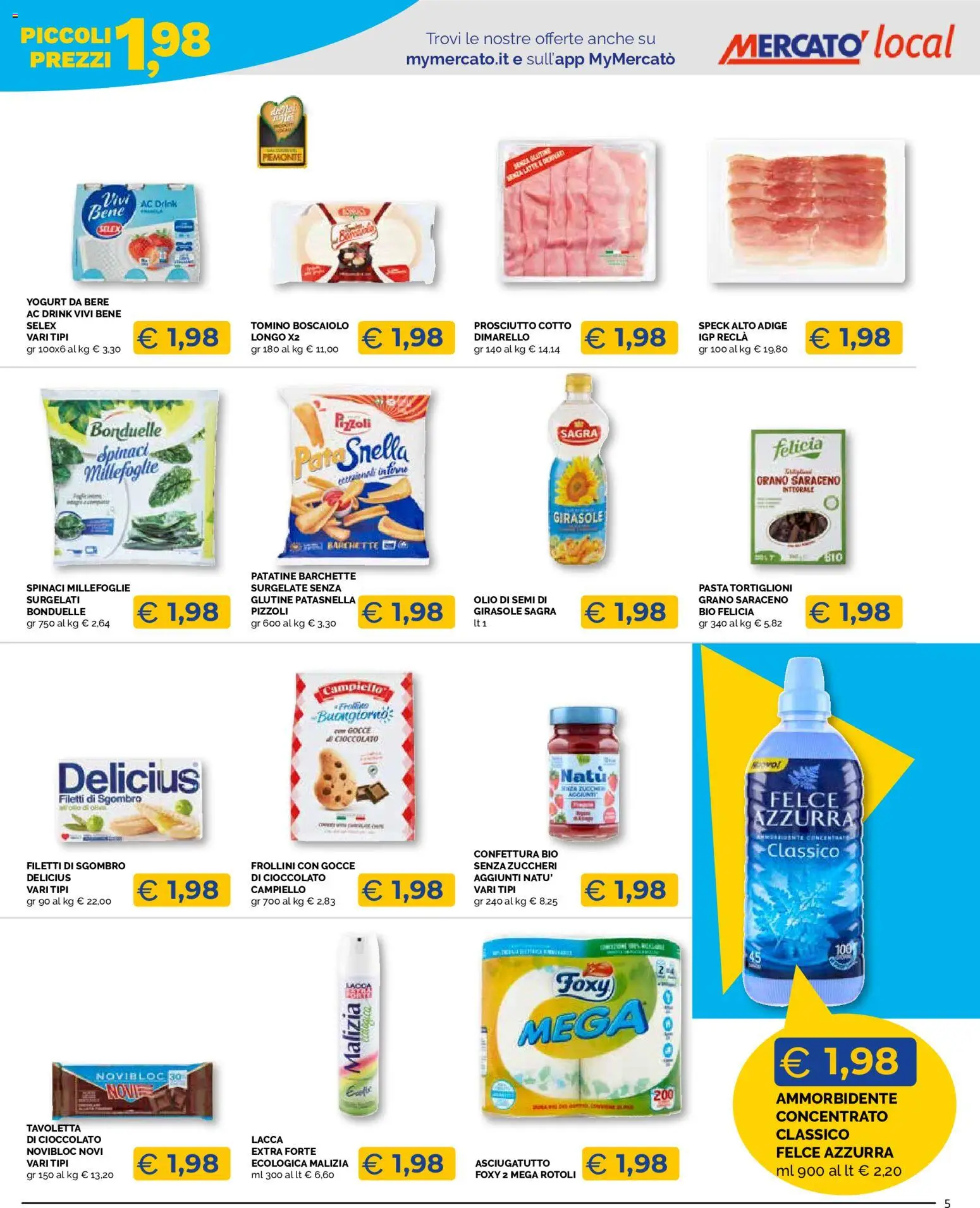 Volantino Mercatò del 20/08/2026 | Pagina: 5 | Prodotti: Lacca, Cioccolato, Patatine, Semi di girasole