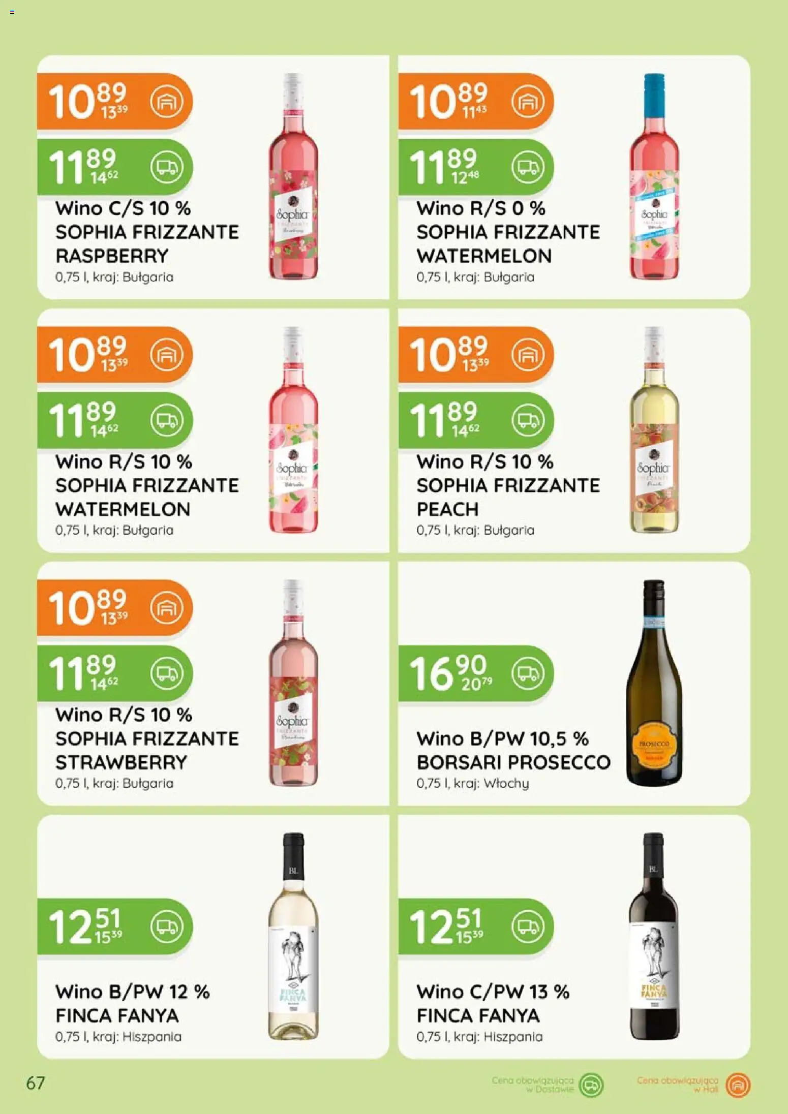 Eurocash gazetka - Katalog Alkoholowy od 01.05.2026 | Strona: 67 | Produkty: Wino, Prosecco