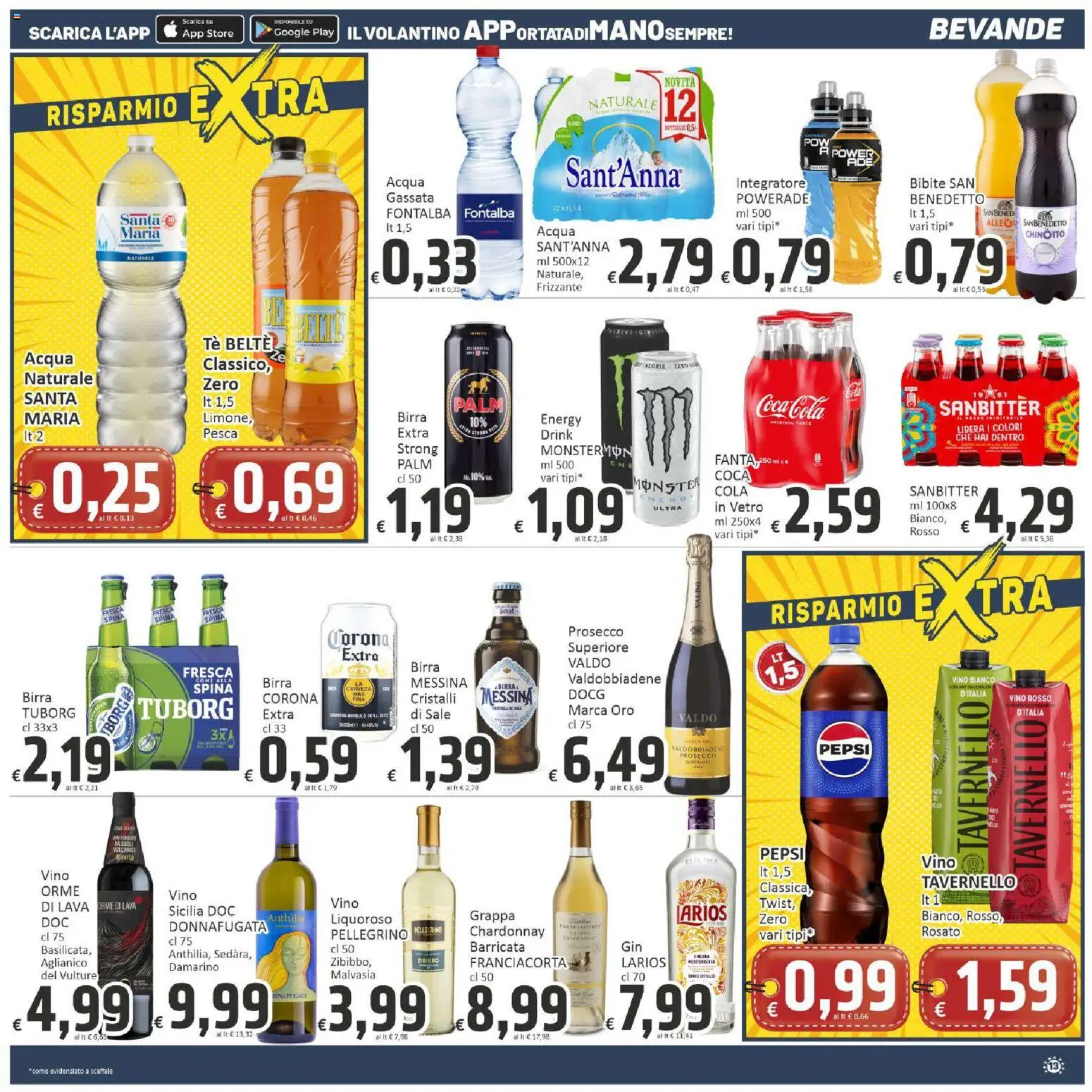 Volantino Paghi Poco del 08.05.2026 | Pagina: 13 | Prodotti: Tè, Prosecco, Acqua, Sale