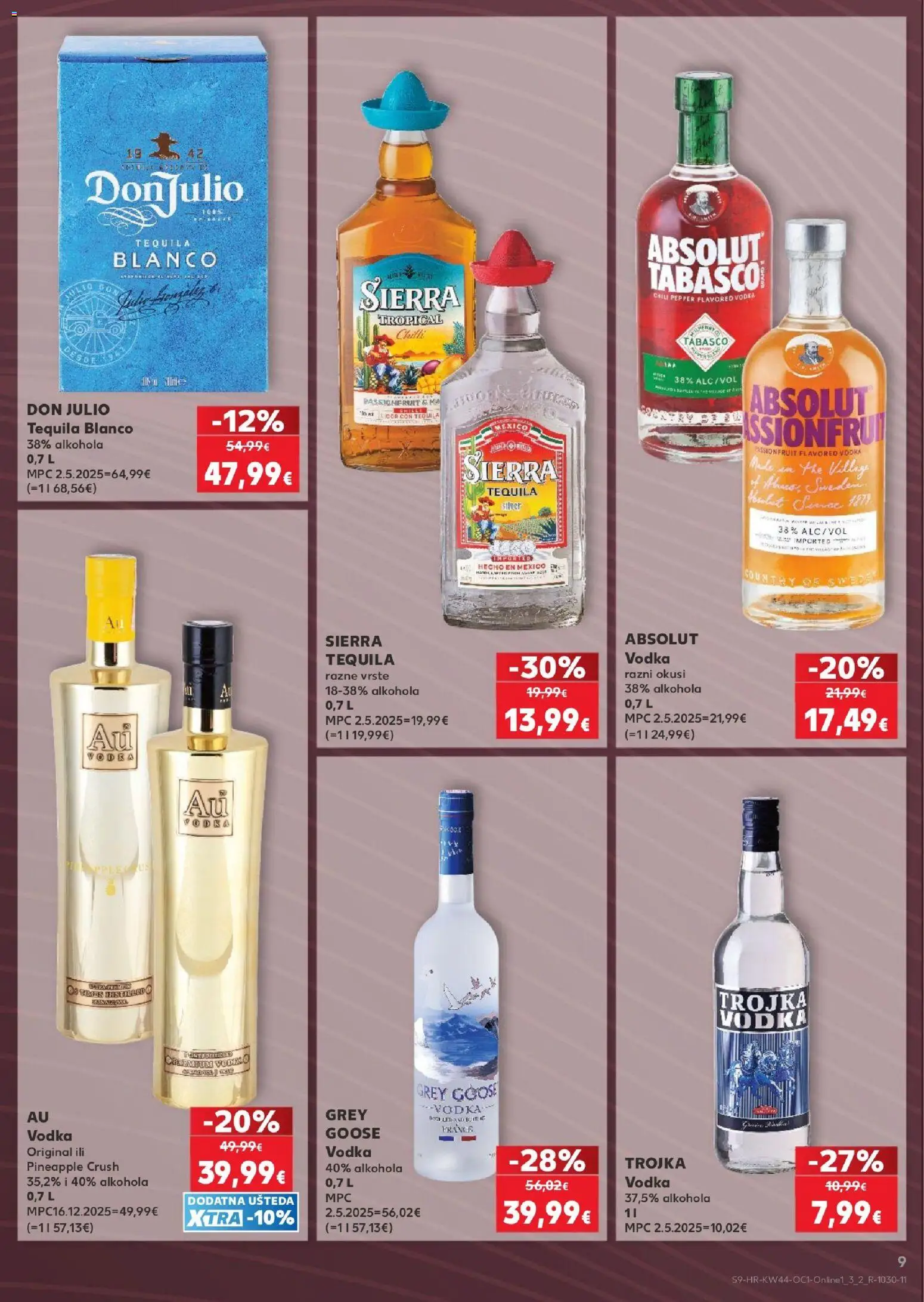 Kaufland HR akciós ujság - amely érvényes a következő dátumtól: 2026.10.28. | Oldal: 9