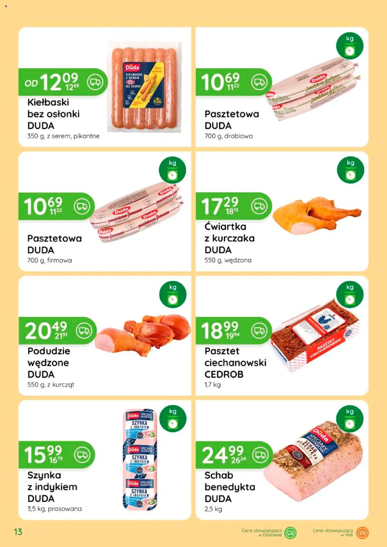 Eurocash gazetka - Katalog Wędlin od 06.08.2026 | Strona: 13 | Produkty: Serem, Specjały, Pasztet, Kiełbaski