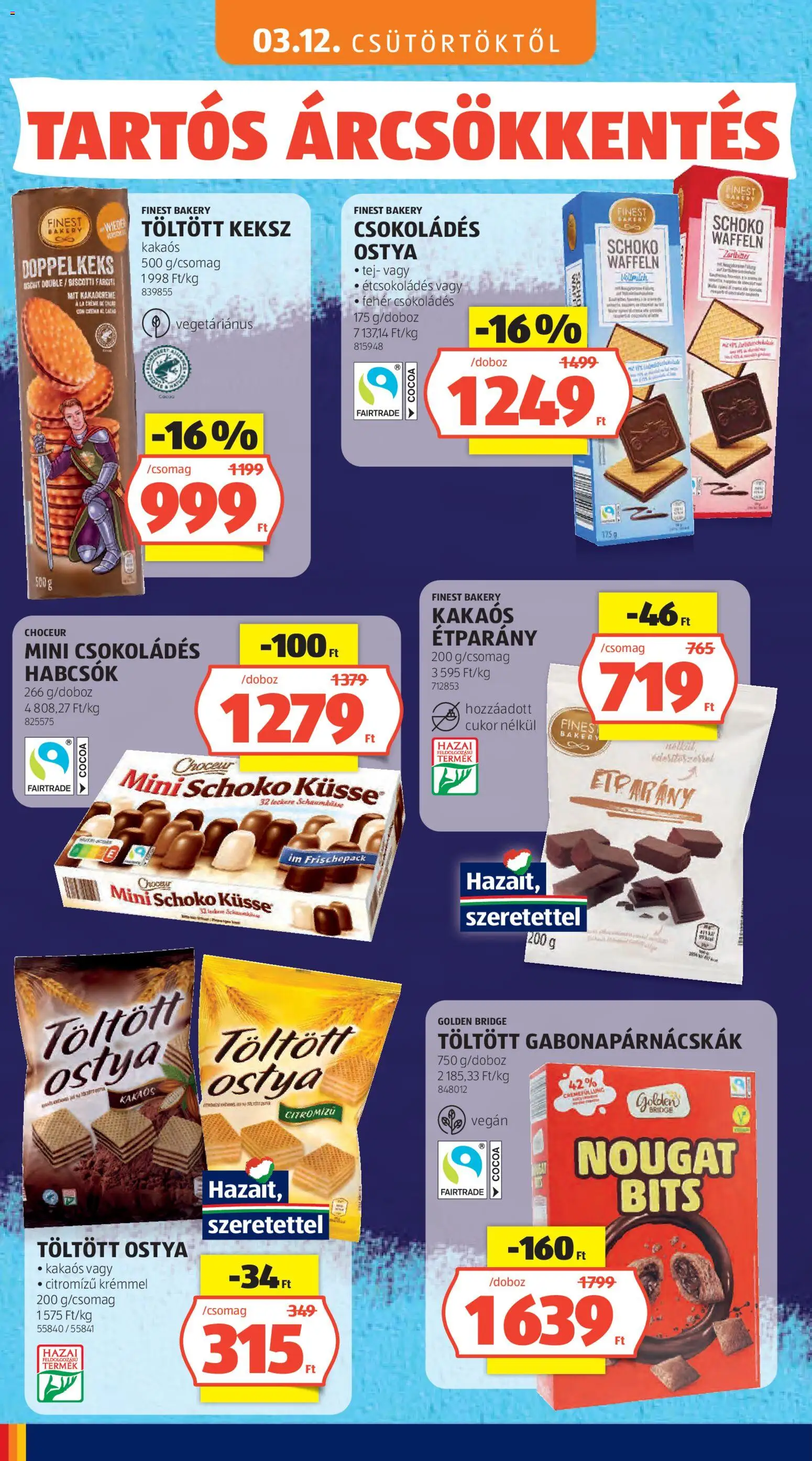 Aldi akciós ujság - amely érvényes a következő dátumtól: 03.05.2026 | Oldal: 46 | Termékek: Vegán, Keksz, Cukor