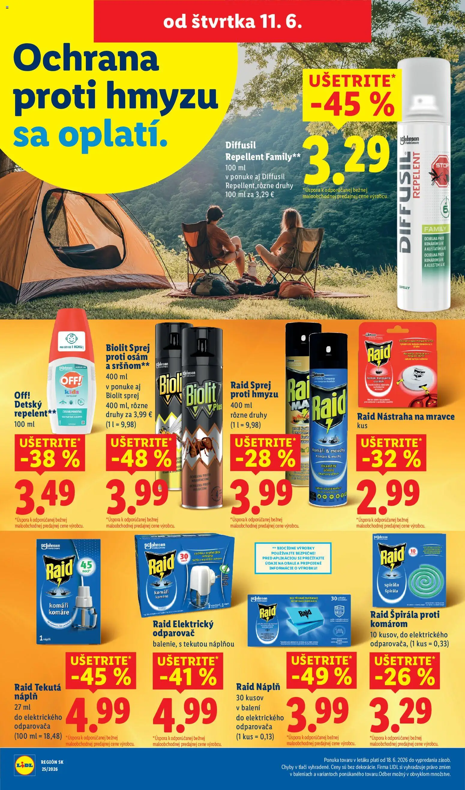Nové Lidl akcie – leták je platný od 08.06.2026 | Strana: 73 | Produkty: Raid