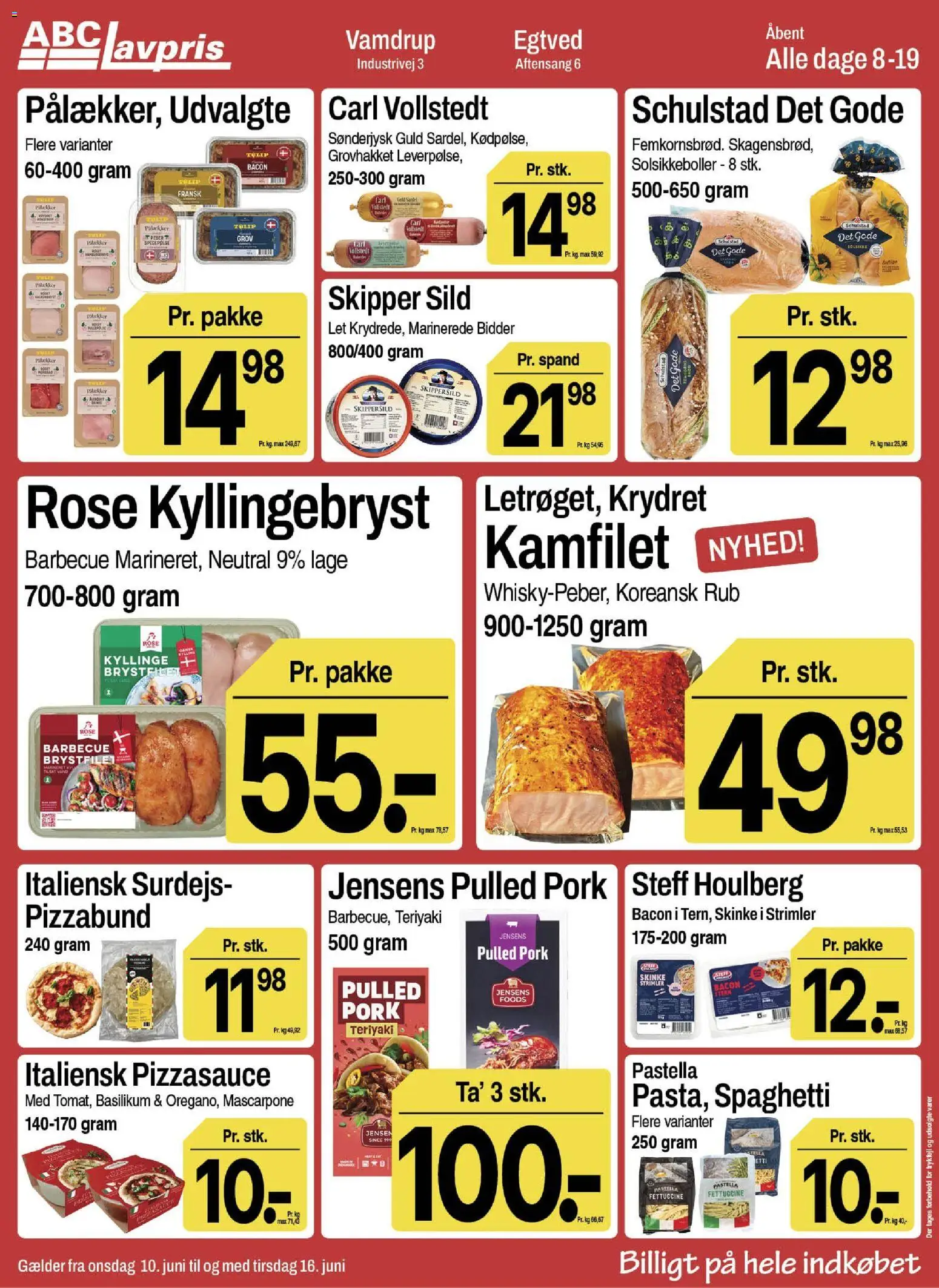 Abc Lavpris tilbudsavis – gyldig fra 10.06.2026 | Side: 5 | Produkter: Spaghetti, Peber, Bacon, Basilikum