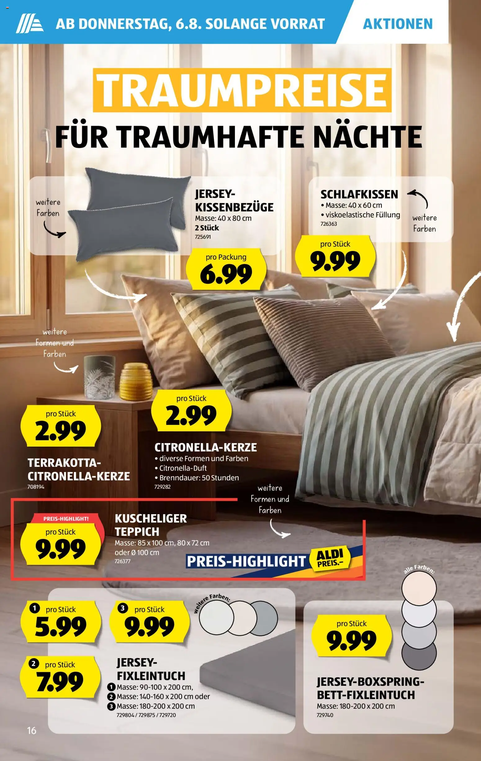 Aldi aktionen – gültig ab 06.08.2026 | Seite: 16 | Produkte: Teppich