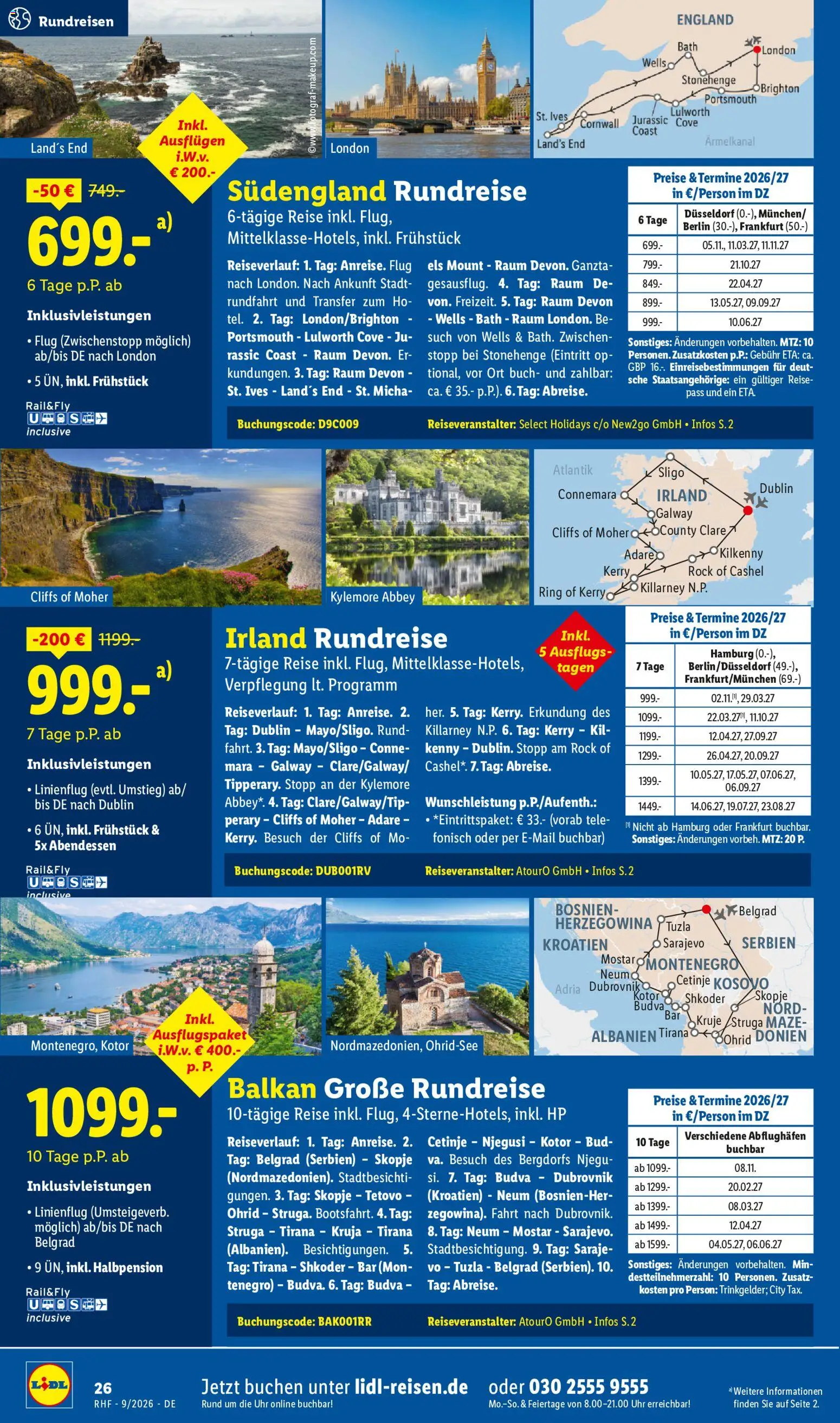 Lidl Reisen Prospekt – gültig ab 29.08.2026 | Seite: 26 | Produkte: HP, Rock, Uhr