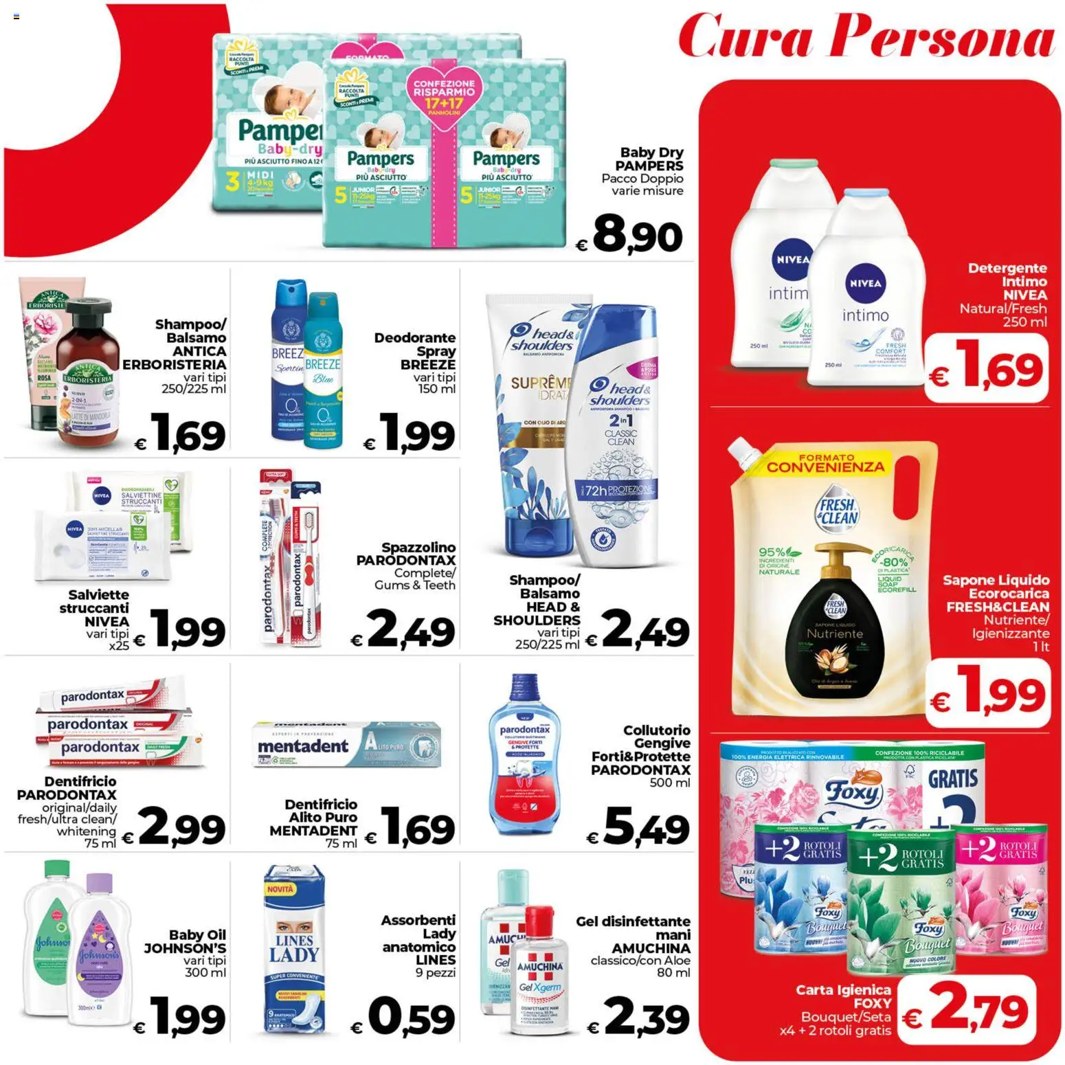 Volantino COOP del 09.06.2026 | Pagina: 21 | Prodotti: Balsamo, Carta igienica, Detergente, Intimo