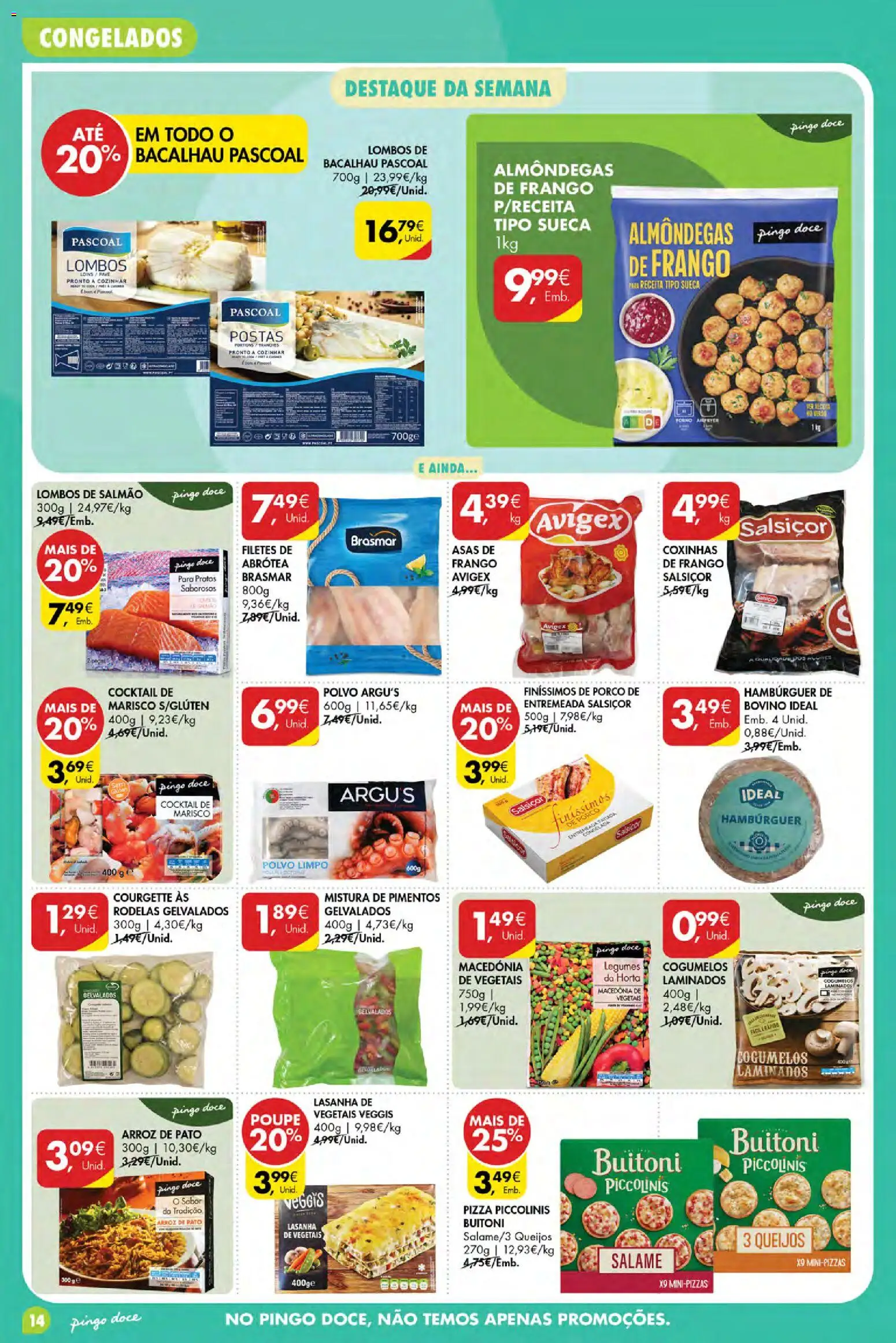 Pingo Doce Poupe Esta Semana Açores │ válido de 23/07/2026 | Página: 14 | Produtos: Pratos, Frango, Hambúrguer, Pizza