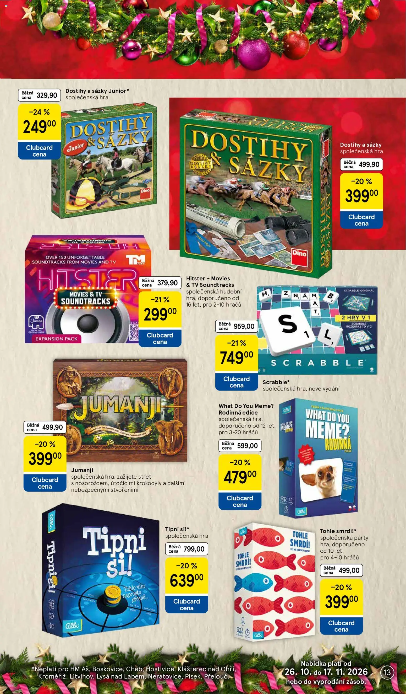 Tesco leták - Vánoční katalog hraček od 26.10.2026 | Strana: 13