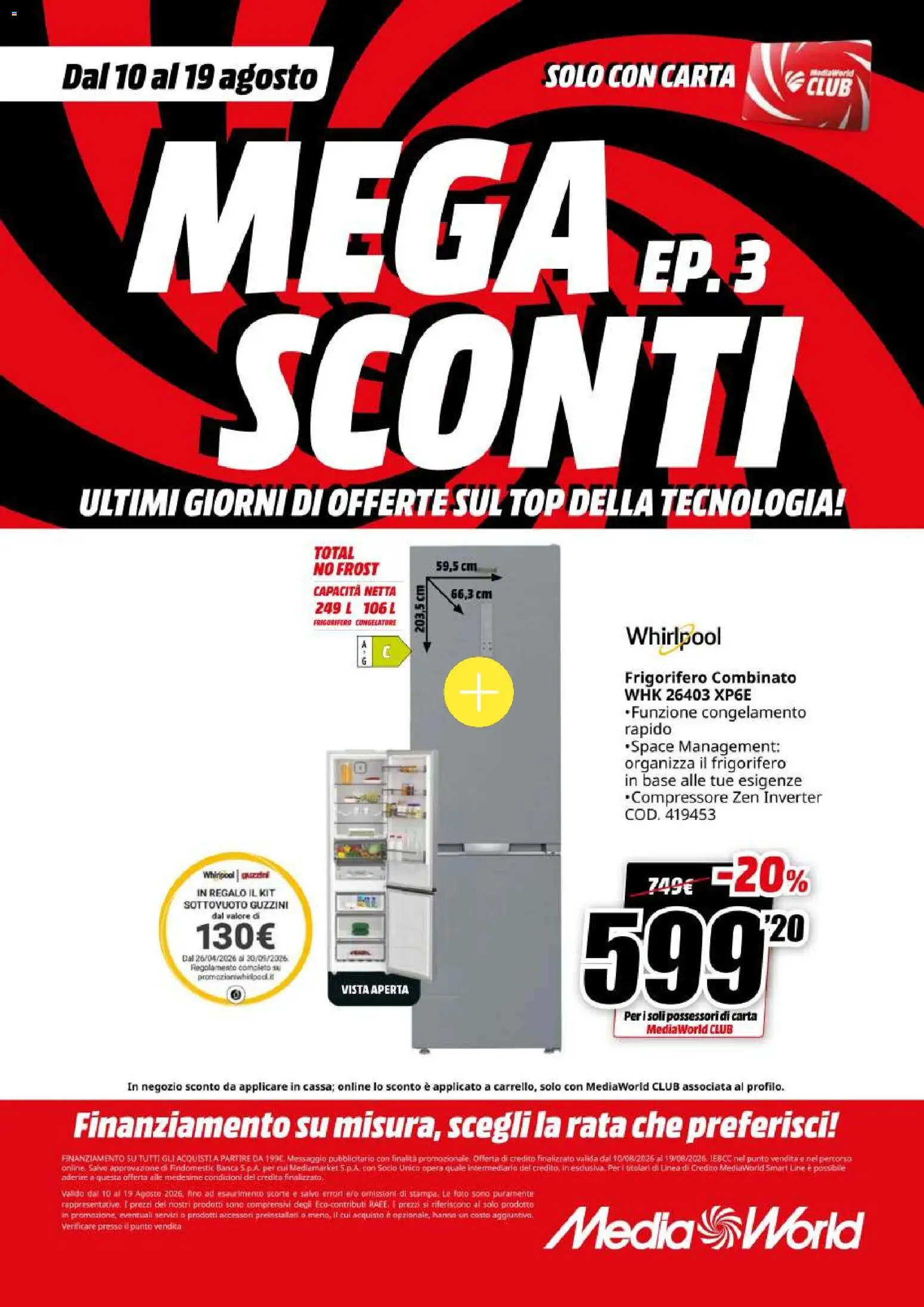Volantino Media World del 10/08/2026 | Pagina: 38