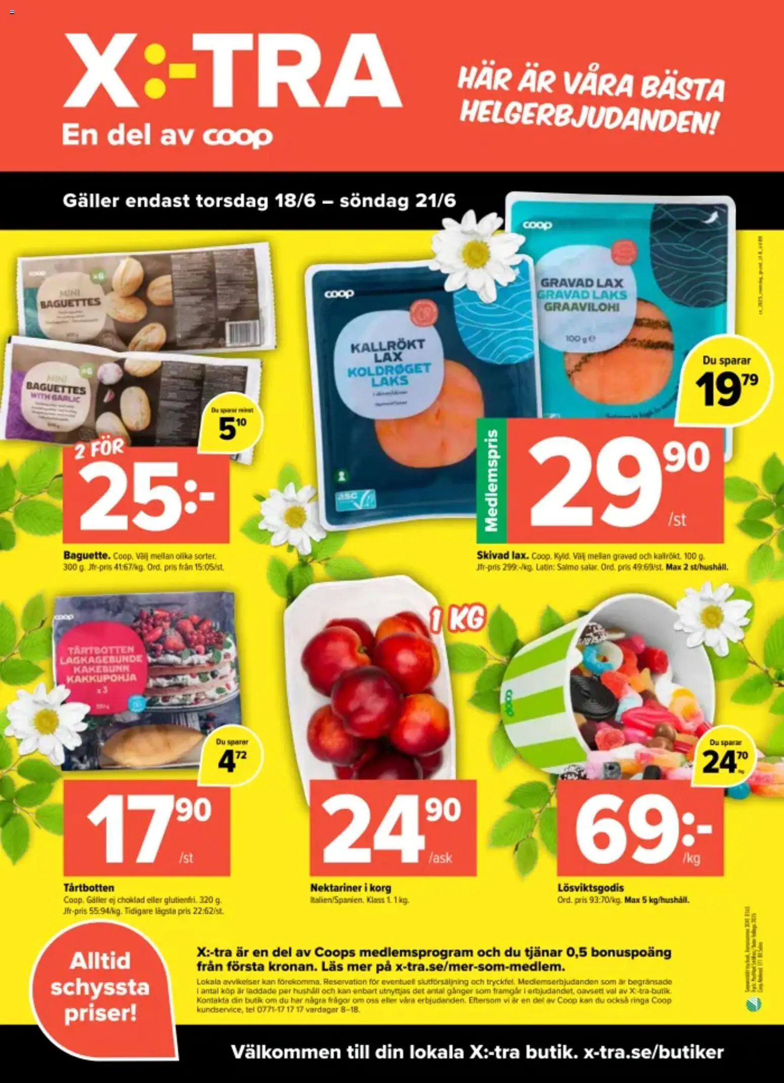 Coop X:-TRA reklamblad aktuell från 15.06.2026 | Sida: 8 | Produkter: Galler, Korg, Lax
