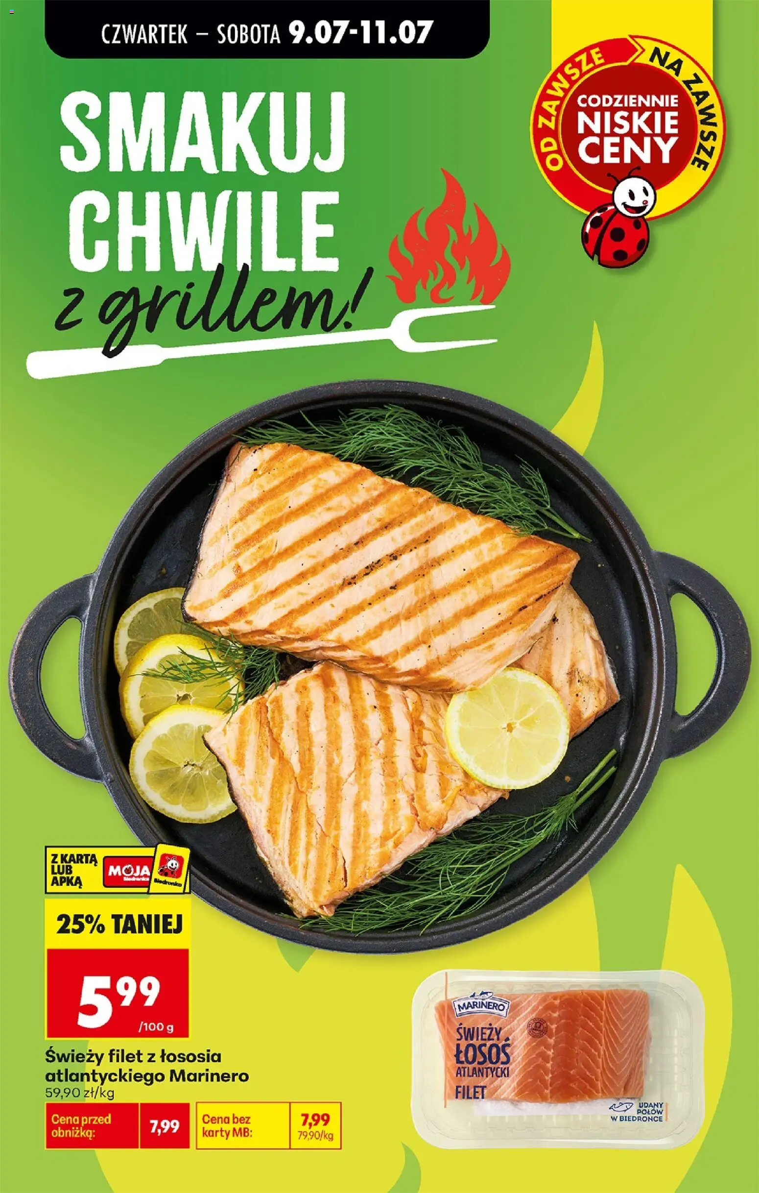 Biedronka Polsko leták - Codziennie niskie ceny od 09.07.2026 | Strana: 35 | Produkty: Losos, Filet, Karty