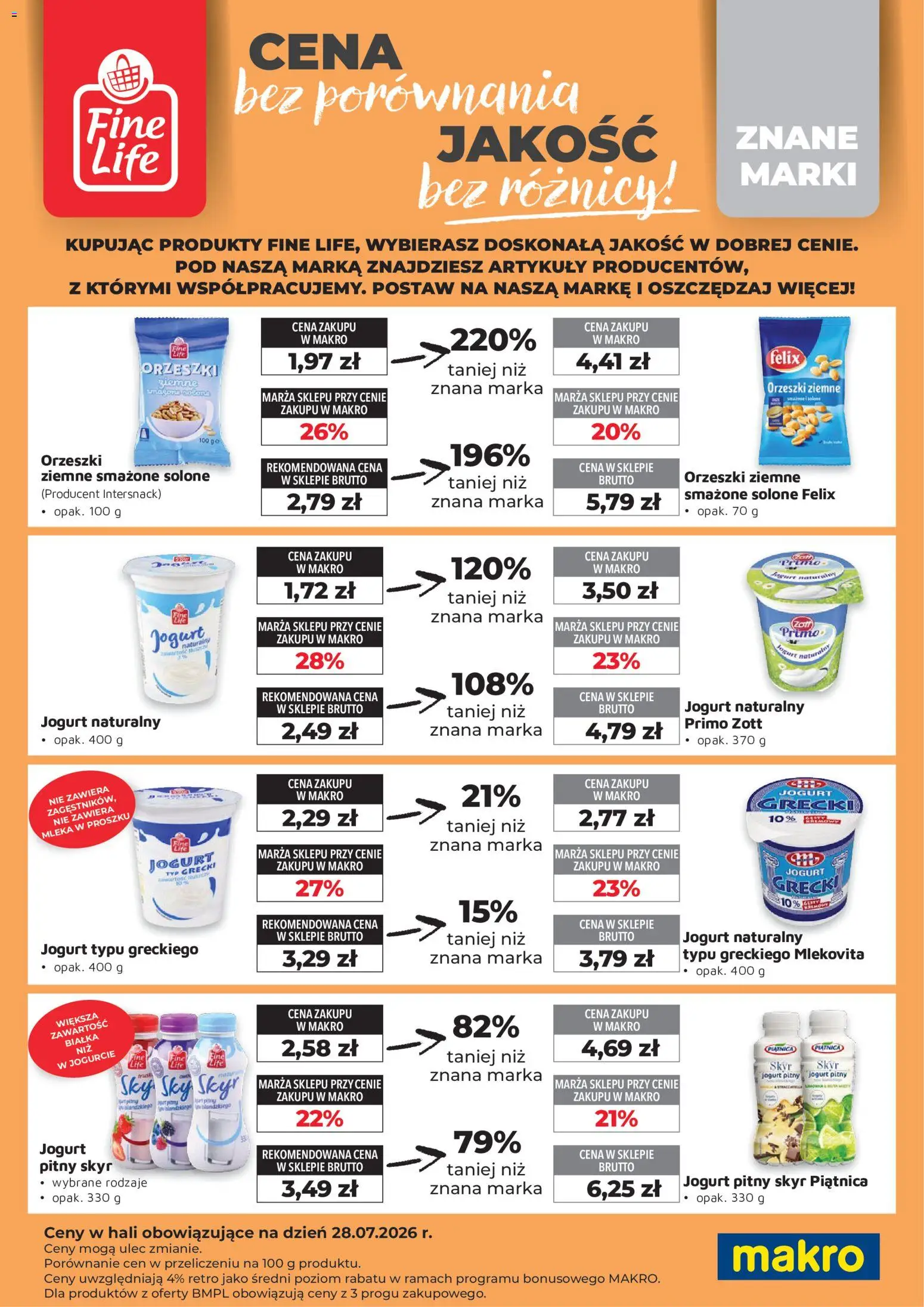 Makro gazetka - Fine Life od 01.02.2026 | Strona: 3 | Produkty: Wiórki kokosowe, Ser na sernik, Twaróg, Ser twarogowy