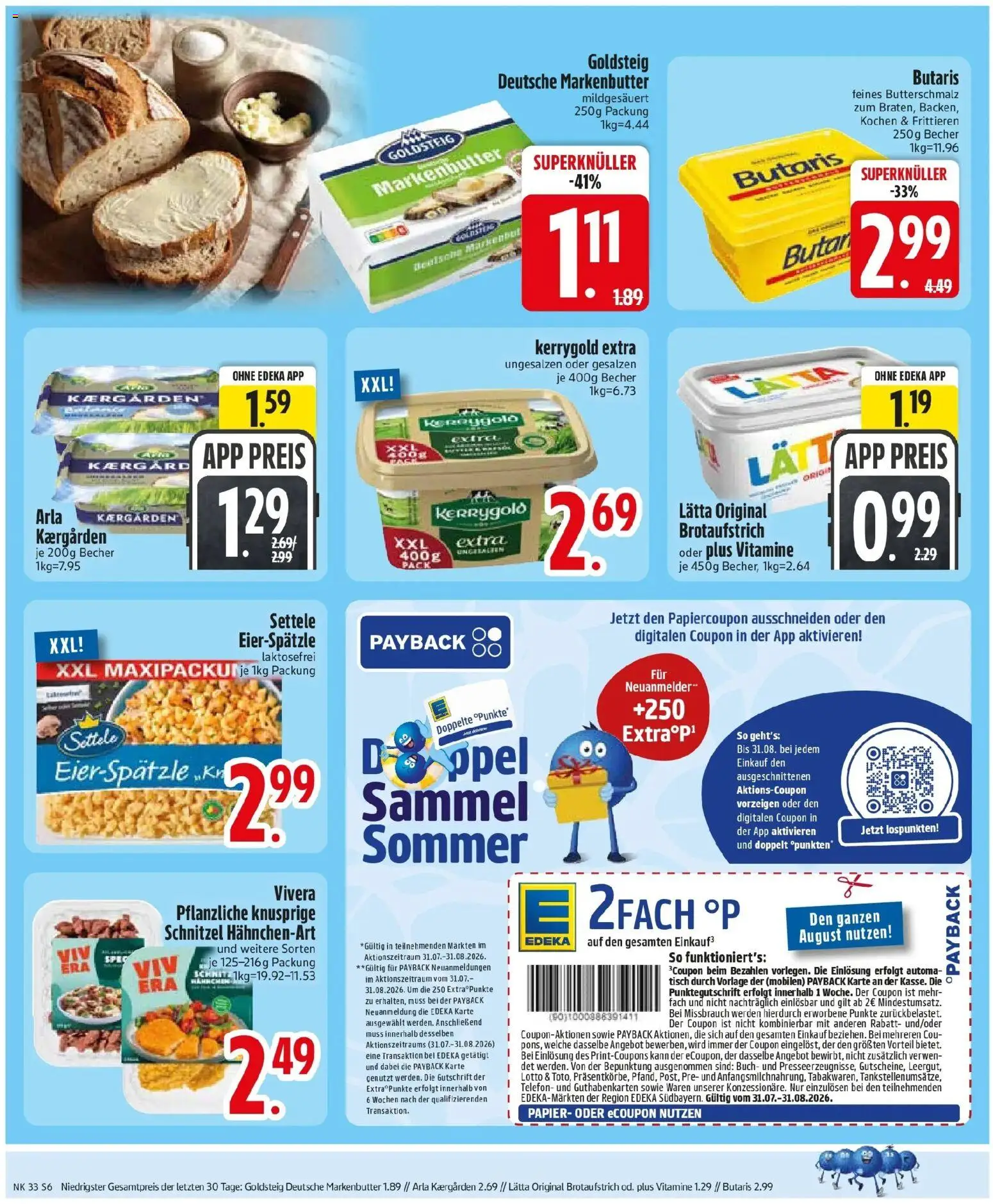 Edeka Prospekt Zwiesel (ab 10.08.2026) » Angebote Online | Seite: 8 | Produkte: Tisch, Schnitzel, Lätta, Telefon
