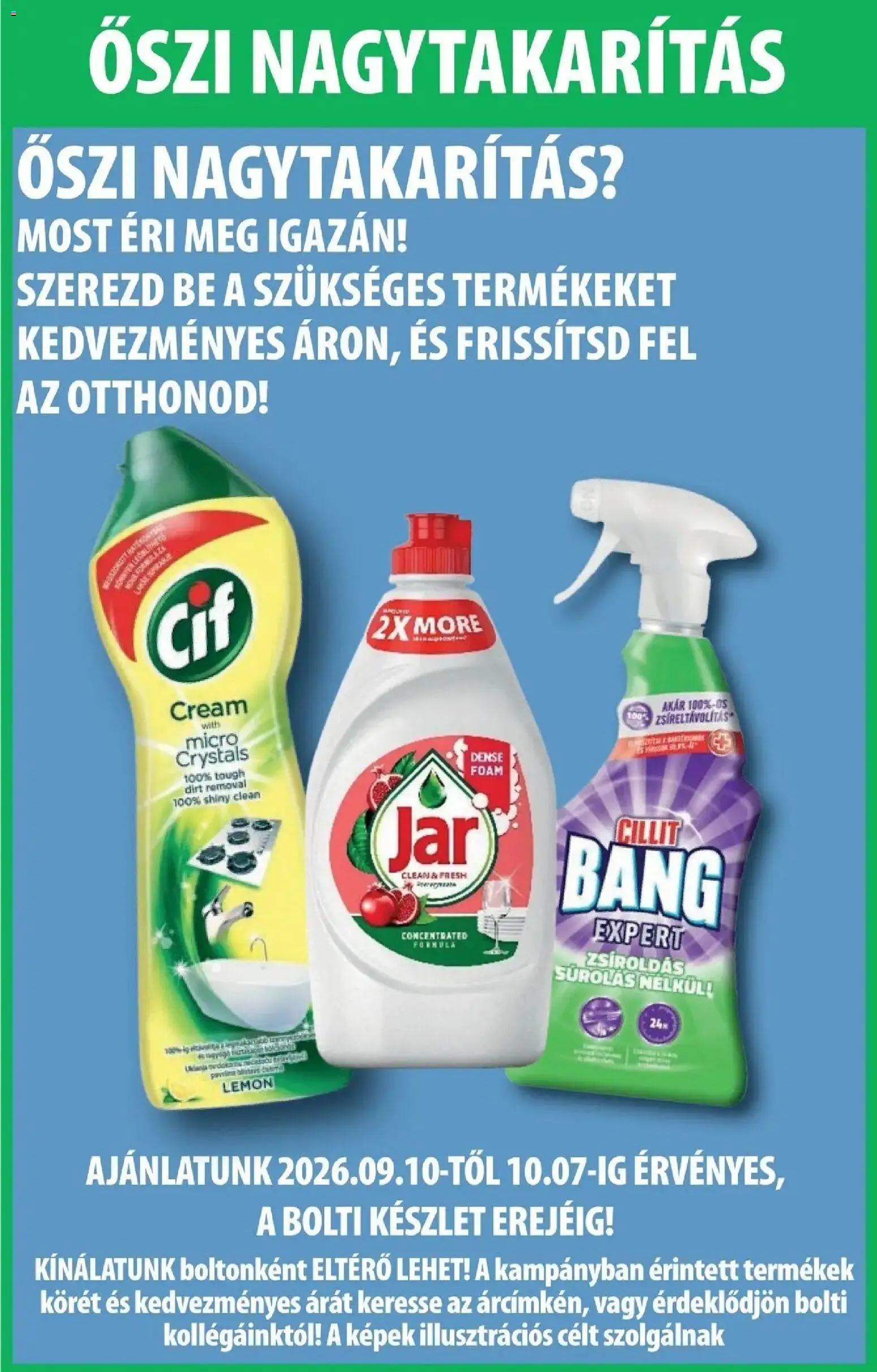 COOP Szolnok akciós újság Nagyszentjános - 2026.09.07. -tól/töl > akció, lapozható szórólap 🛍️ | Oldal: 11 | Termékek: Cillit Bang