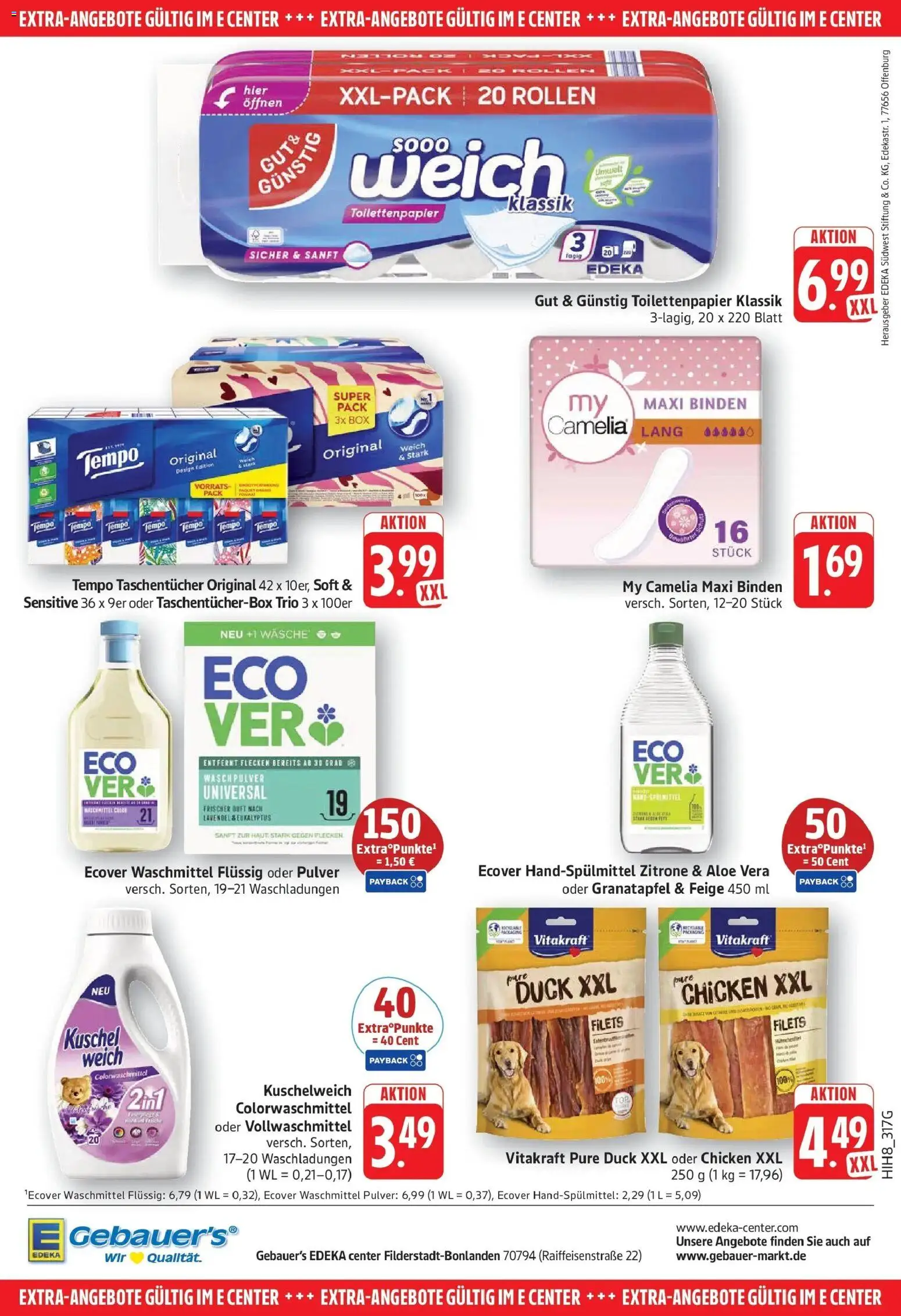 Edeka Prospekt Filderstadt-Bonlanden (ab 19.10.2026) » Angebote Online | Seite: 34 | Produkte: Granatapfel, Box, Waschpulver, Toilettenpapier