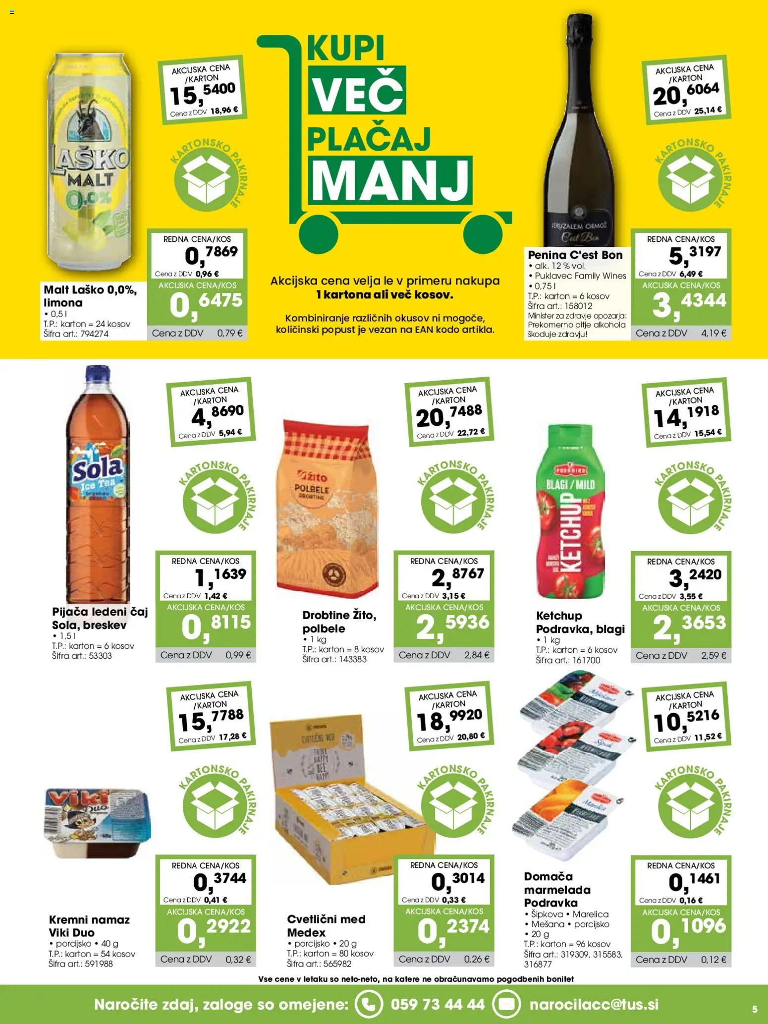 Novi Tuš katalog ponudbe – veljaven od 15.05.2026 | Stran: 5