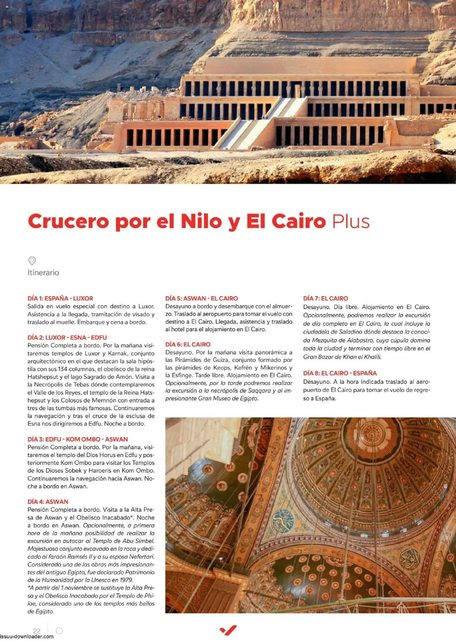 Halcón Viajes Egípto │ válido desde el 06/07/2026 | Página: 22 | Productos: Navegación