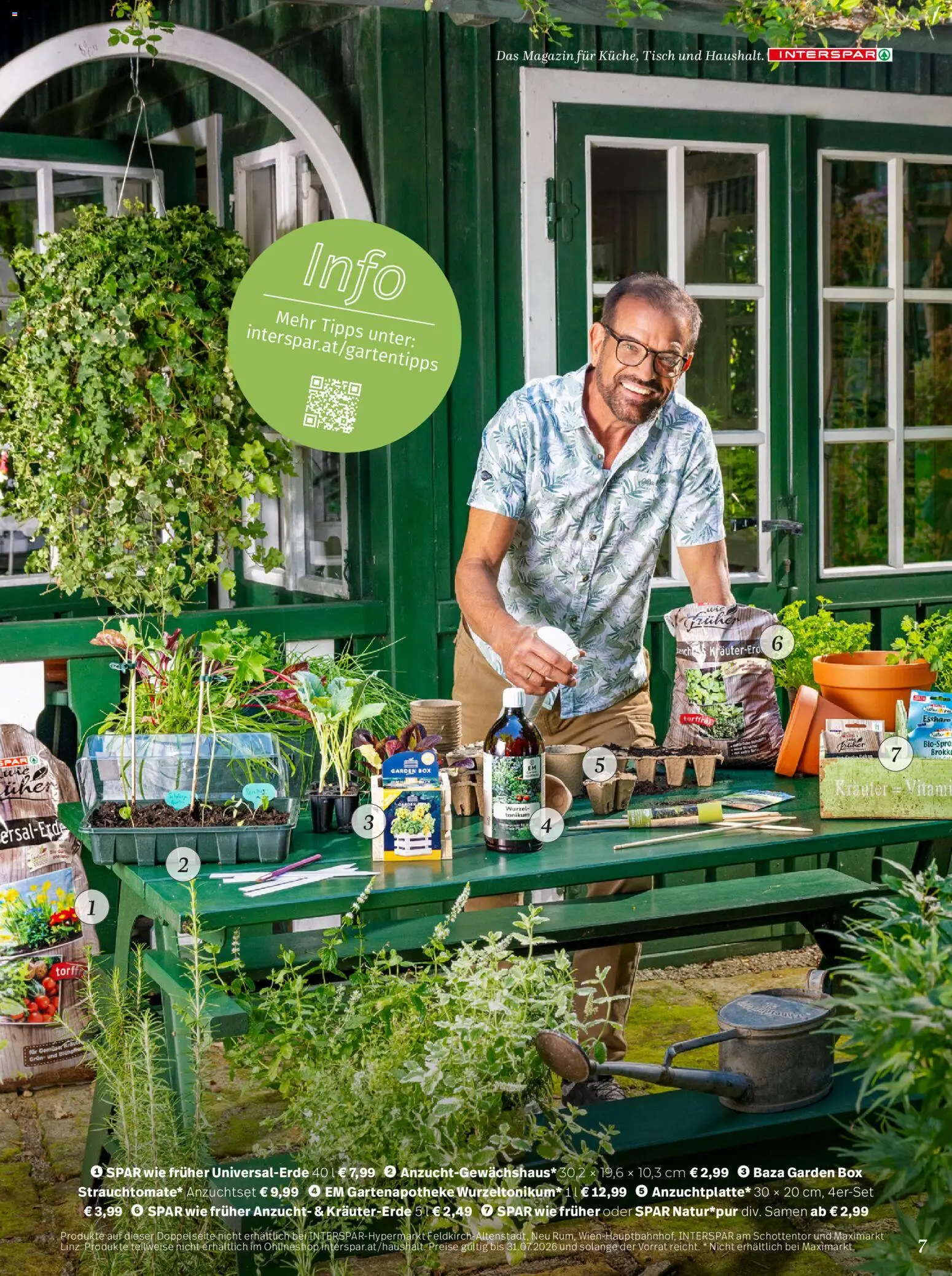 Interspar Mein Zuhause Magazin  gültig ab 07.04.2026 | Seite: 7 | Produkte: Tisch, Box
