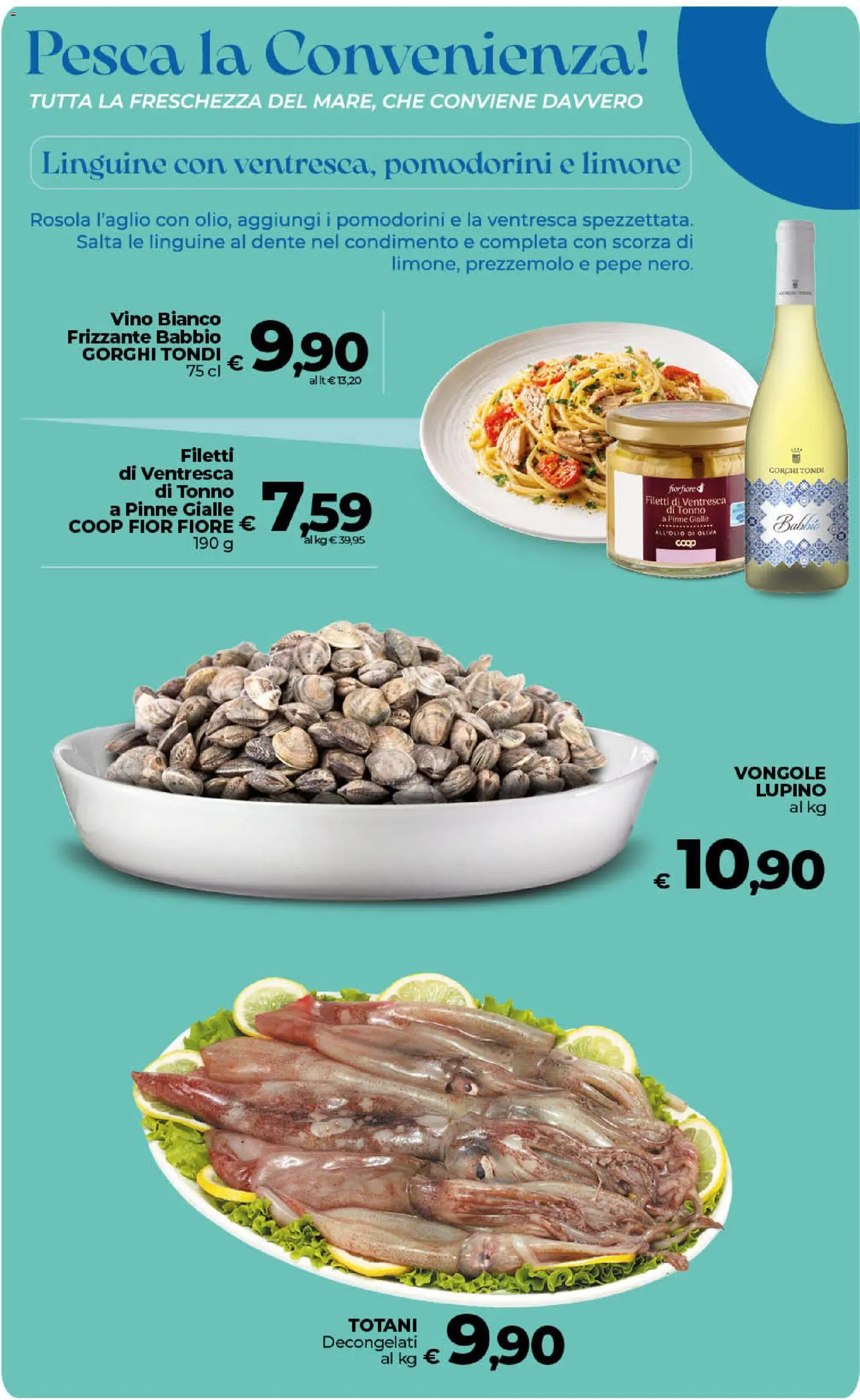Volantino Ipercoop del 21/08/2026 | Pagina: 27 | Prodotti: Pomodorini, Vongole, Pepe, Pesca