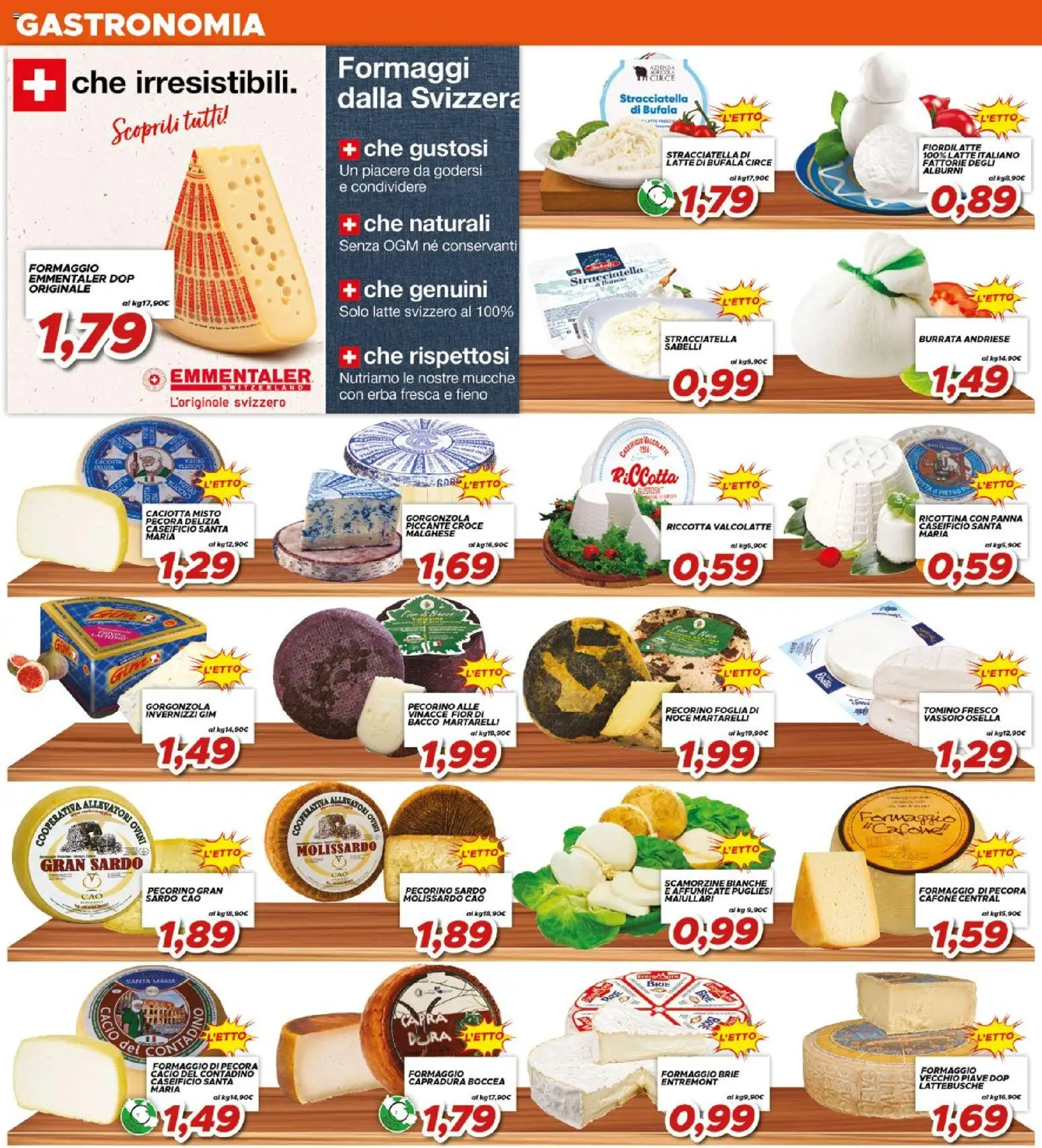 Volantino Ma Supermercati del 10.06.2026 | Pagina: 4 | Prodotti: Panna, Latte, Gorgonzola, Burrata