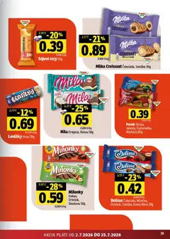 Fresh leták platný od 02.07.2026 | Strana: 29 | Produkty: Croissant, Smotana, Mila, Kakao