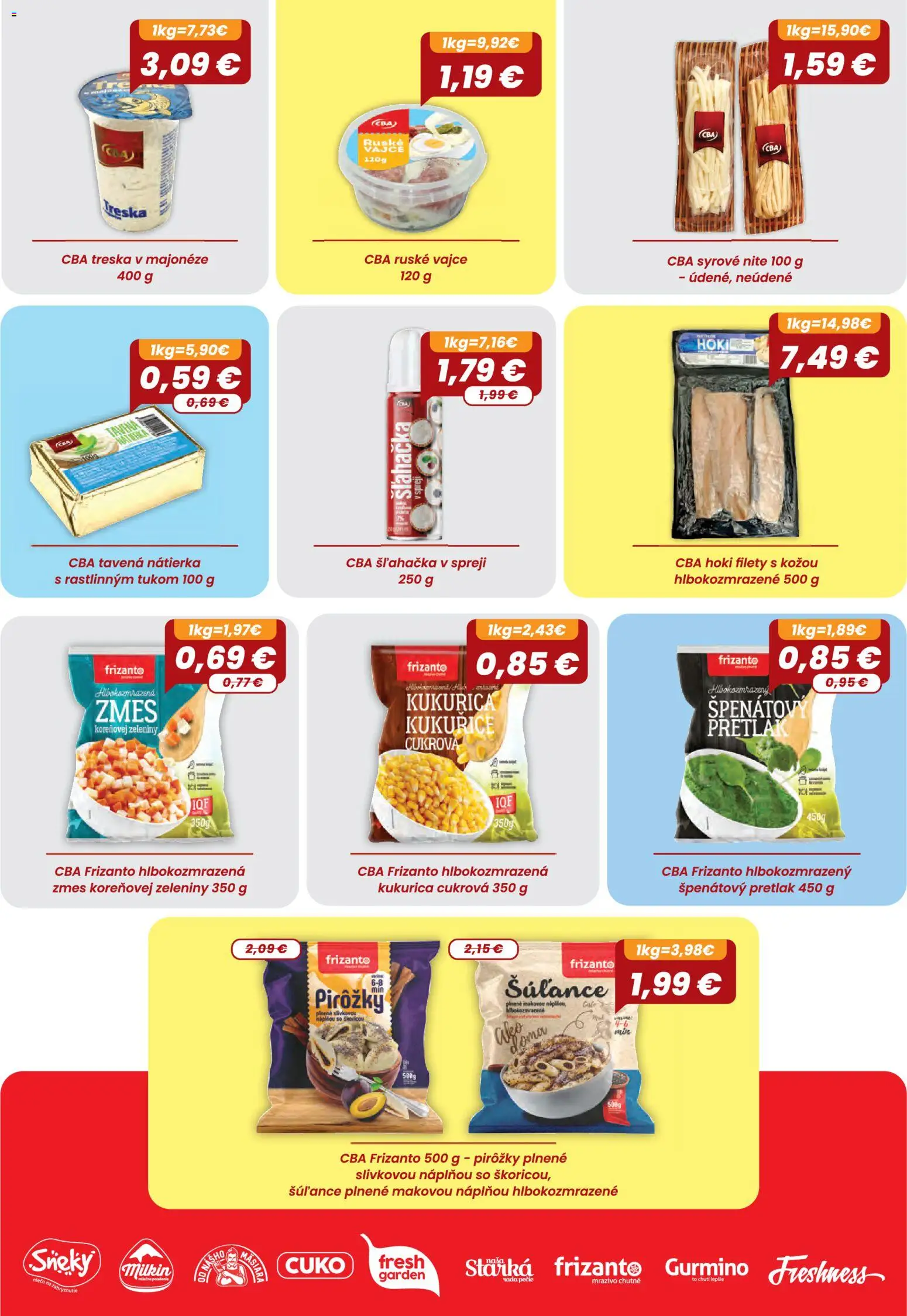 Nové Nitrazdroj akcie – leták je platný od 06.08.2026 | Strana: 27 | Produkty: Kukurica, Treska, Šľahačka