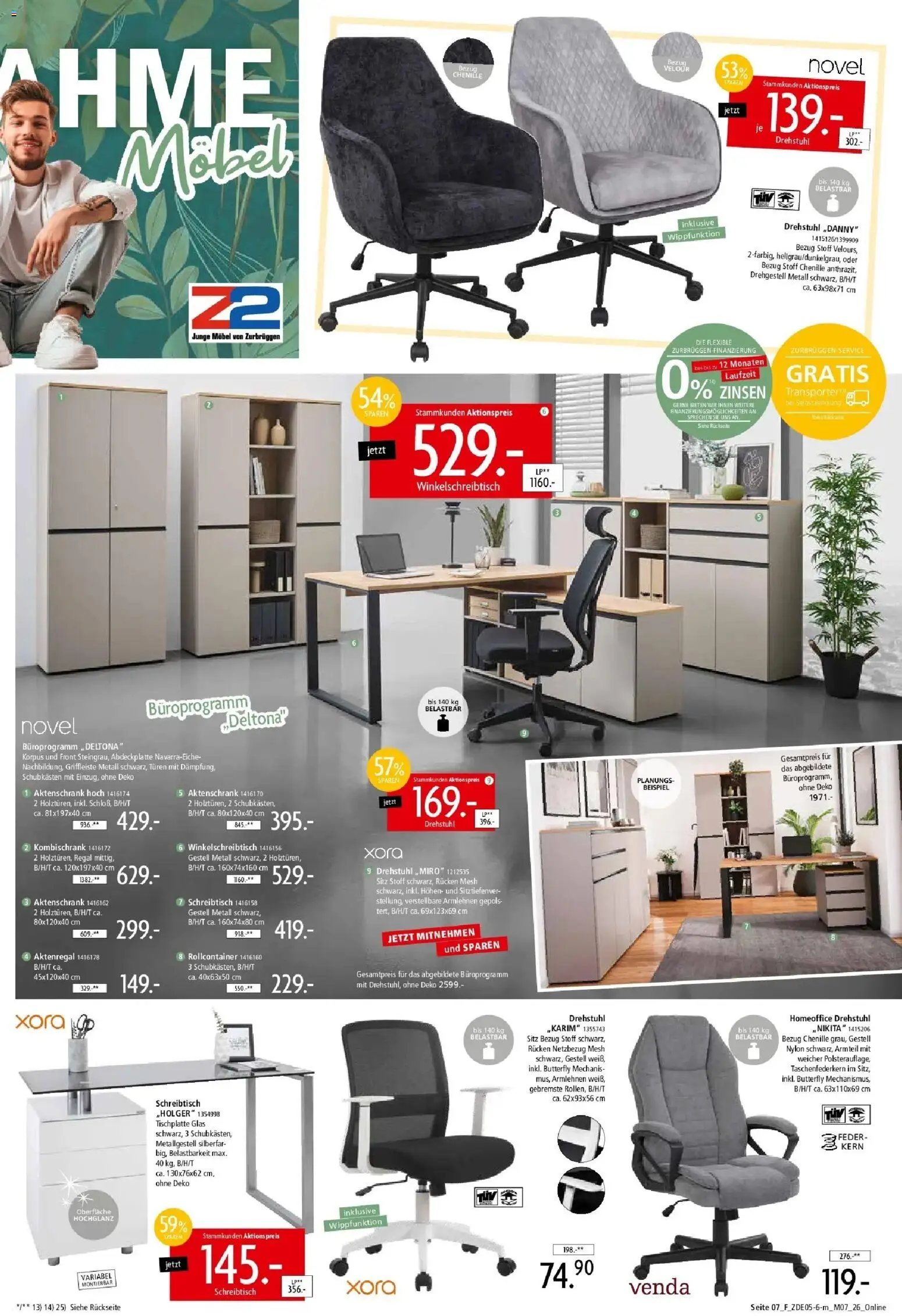 Zurbrüggen - Zurbrüggen: Unschlagbar günstig – gültig ab 16.05.2026 | Seite: 23 | Produkte: Regal, Rollcontainer, Aktenregal
