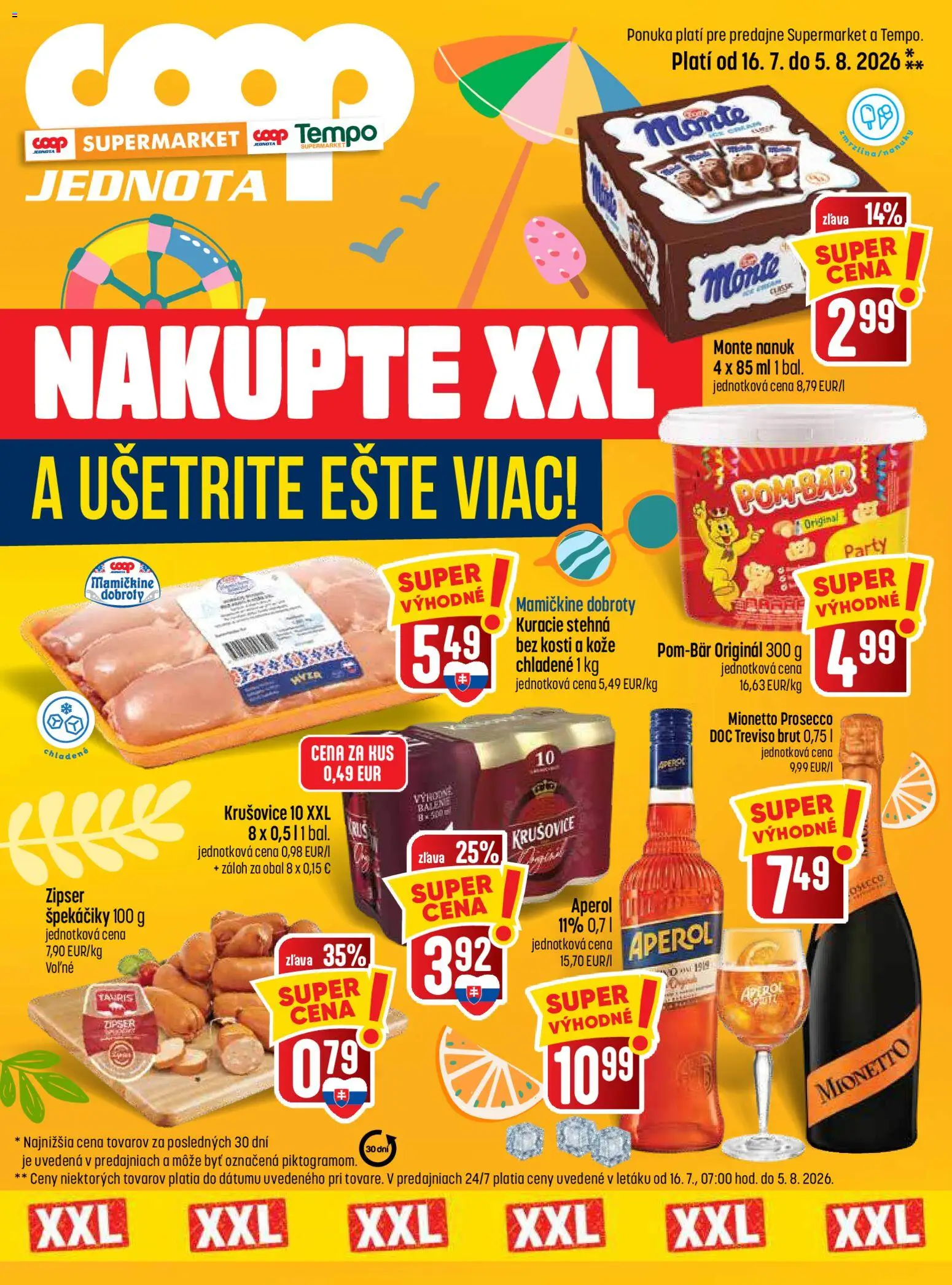 Nové COOP Jednota akcie – leták je platný od 16.07.2026 | Strana: 1