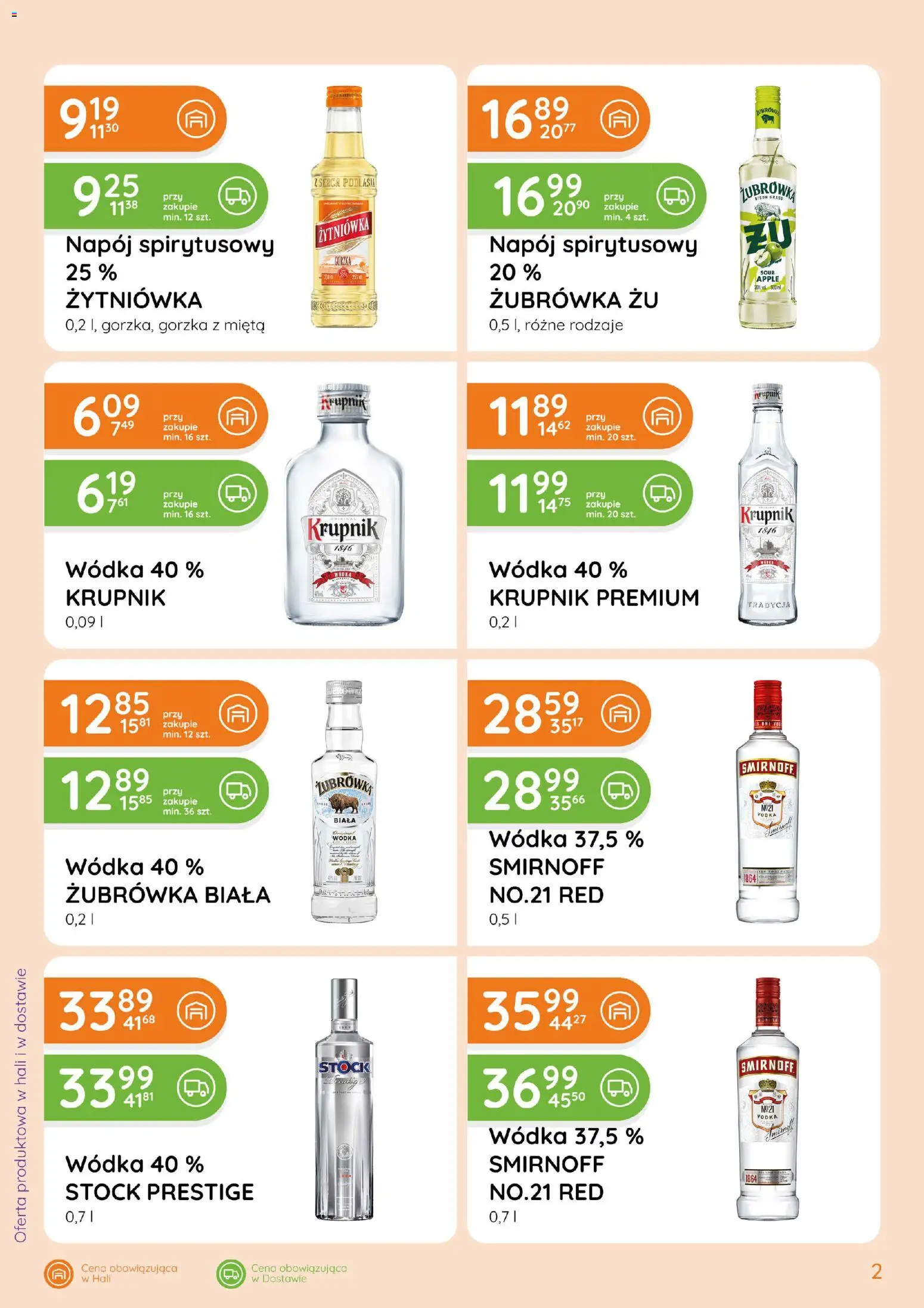 Eurocash gazetka - Ofensywa Alkoholowa od 01.09.2026 | Strona: 2 | Produkty: Krupnik, Mięta, Żubrówka, Vodka