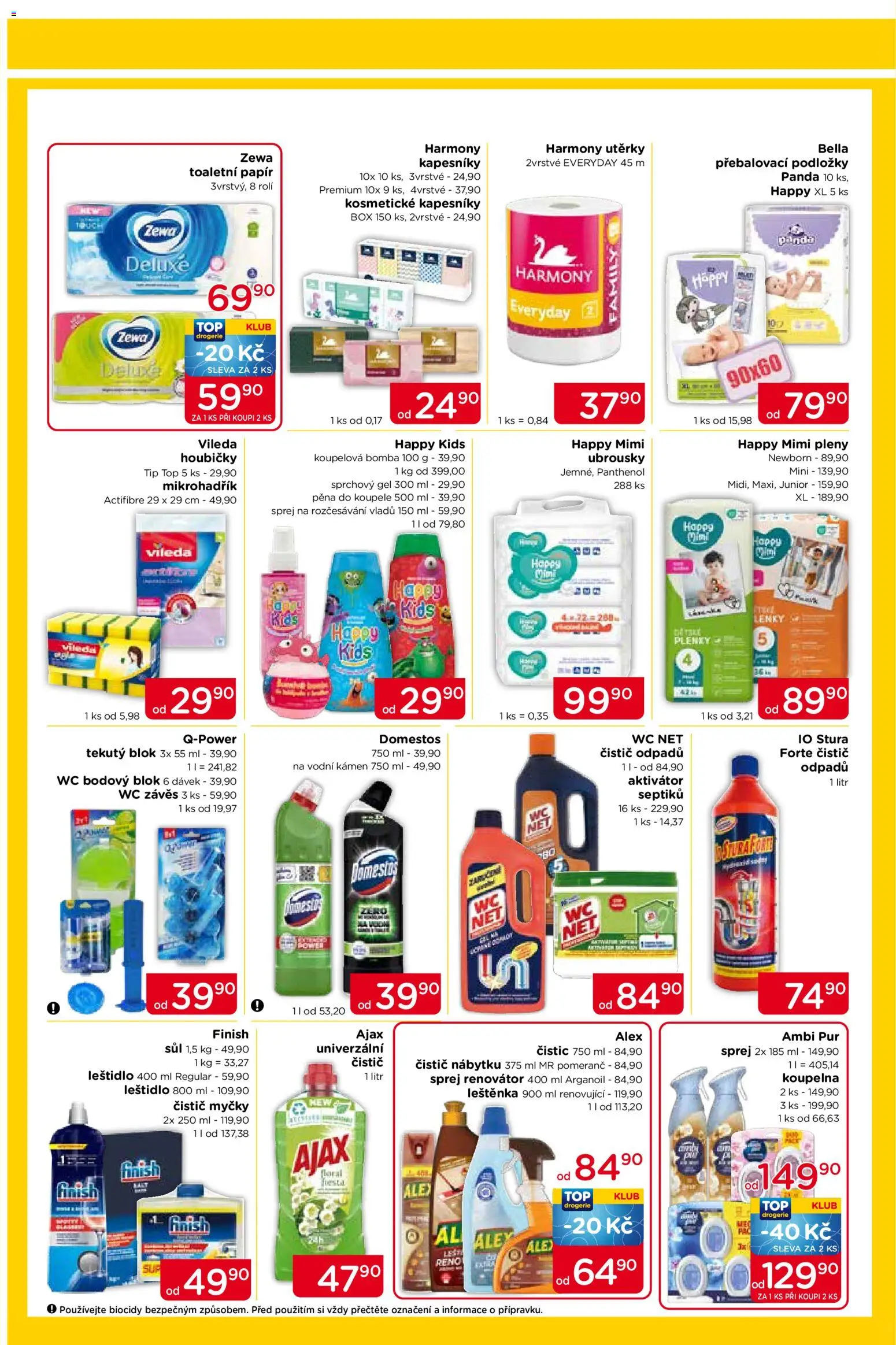 Top drogerie leták od 11.06.2026 | Strana: 3 | Produkty: Blok, Přebalovací podložky, Zewa, Plenky