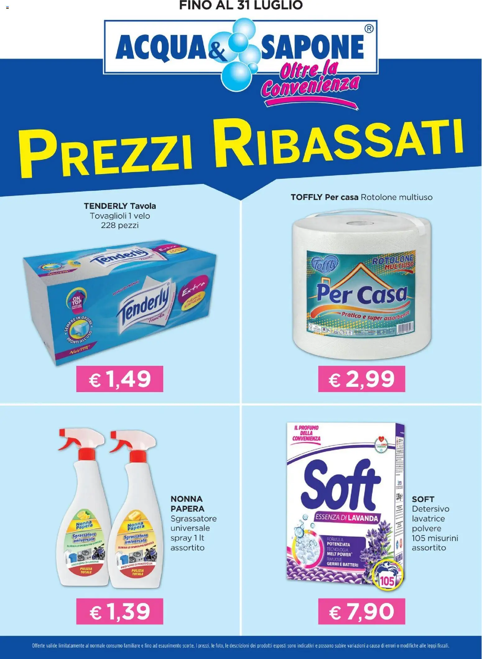 Volantino Acqua e Sapone del 15.12.2025 | Pagina: 2 | Prodotti: Sapone, Sgrassatore, Lavatrice, Lavanda