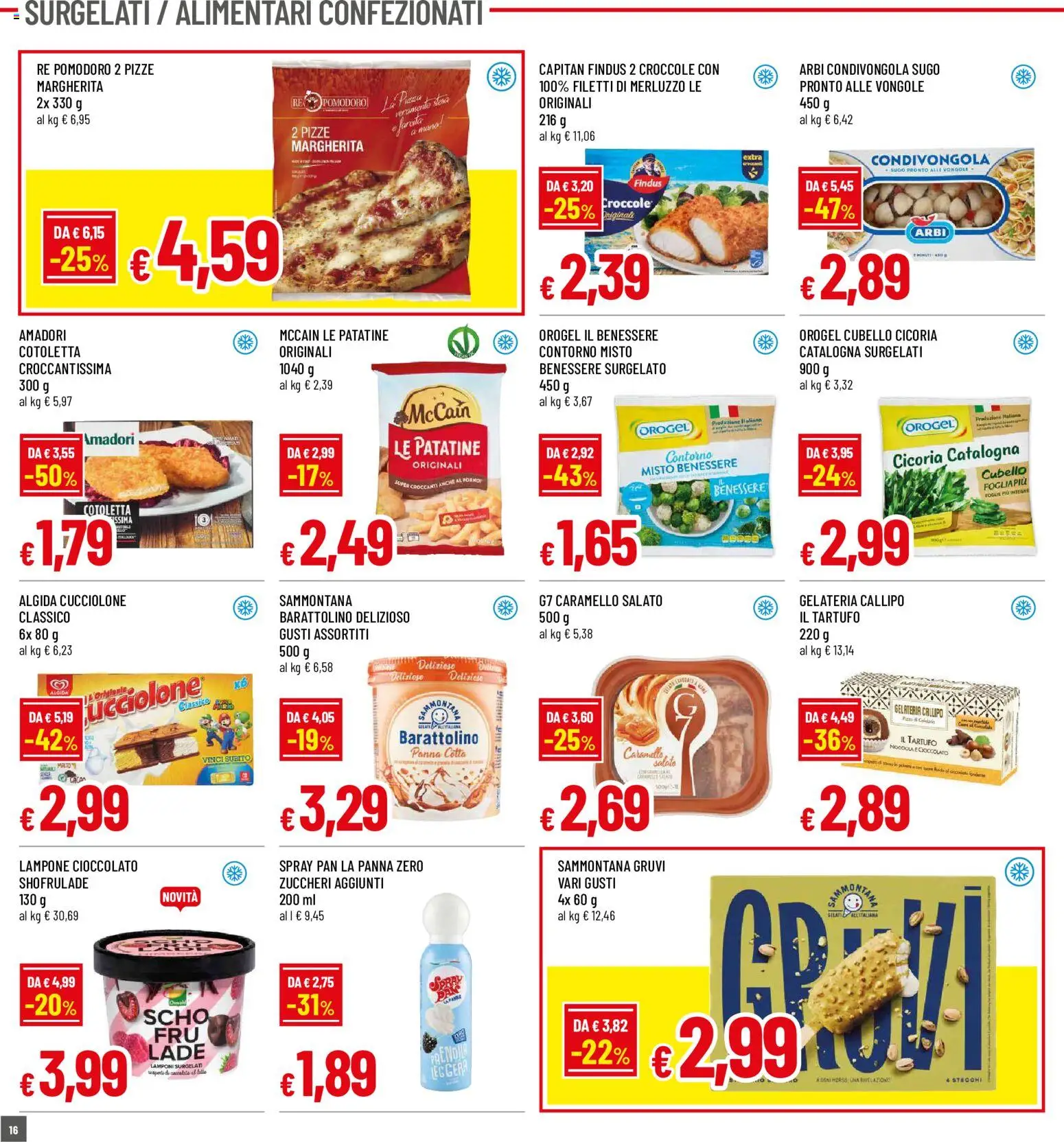 Volantino Famila del 03/09/2026 | Pagina: 16 | Prodotti: Tartufo, Merluzzo, Pomodoro, Lampone